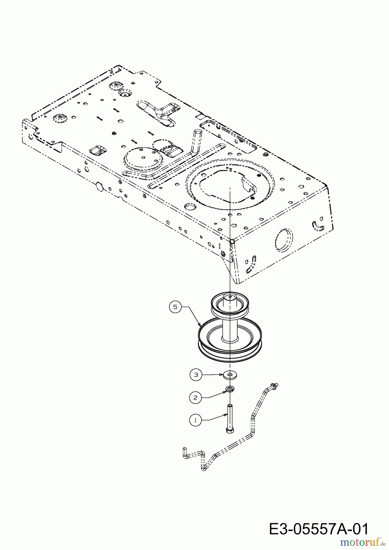 MTD Rasentraktoren Smart RF 130 H 13B771KE600 (2022) Motorkeilriemenscheibe
