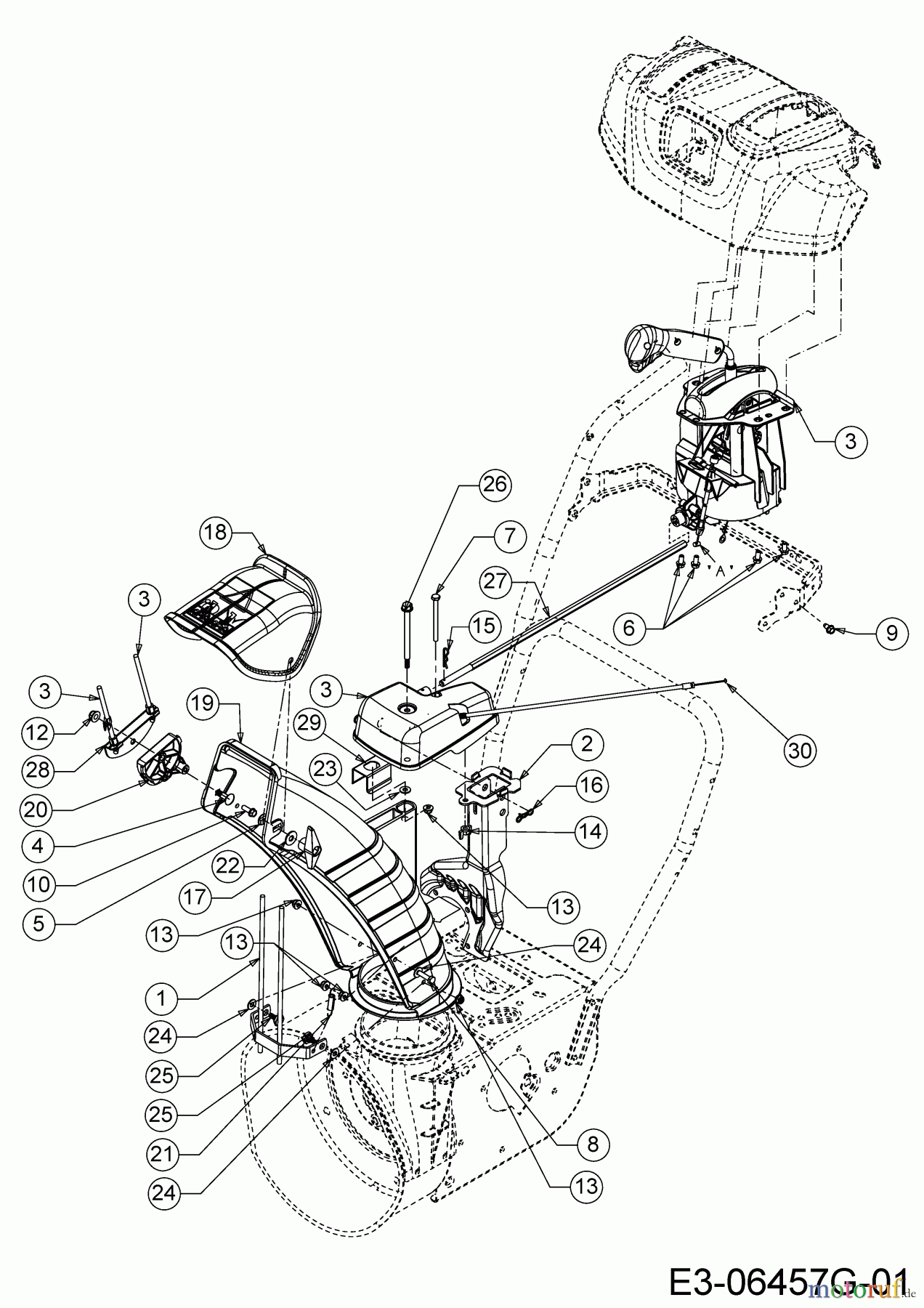  MTD Schneefräsen Optima ME 66 T 31BY7FT3678  (2022) Auswurfschacht, Joystick