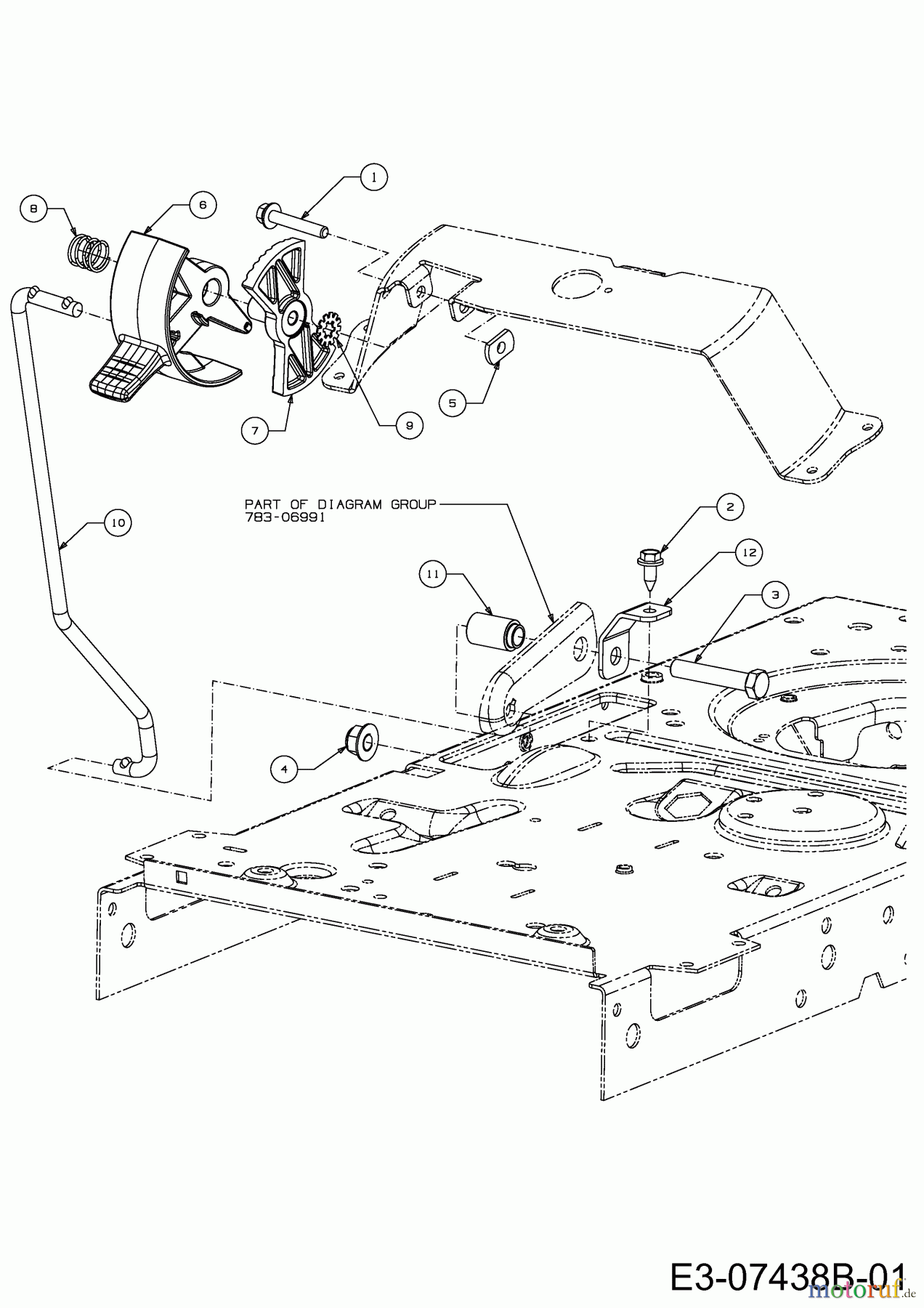 MTD Rasentraktoren Smart RF 125 13B776KF600 (2022) Geschwindigkeitsregelung