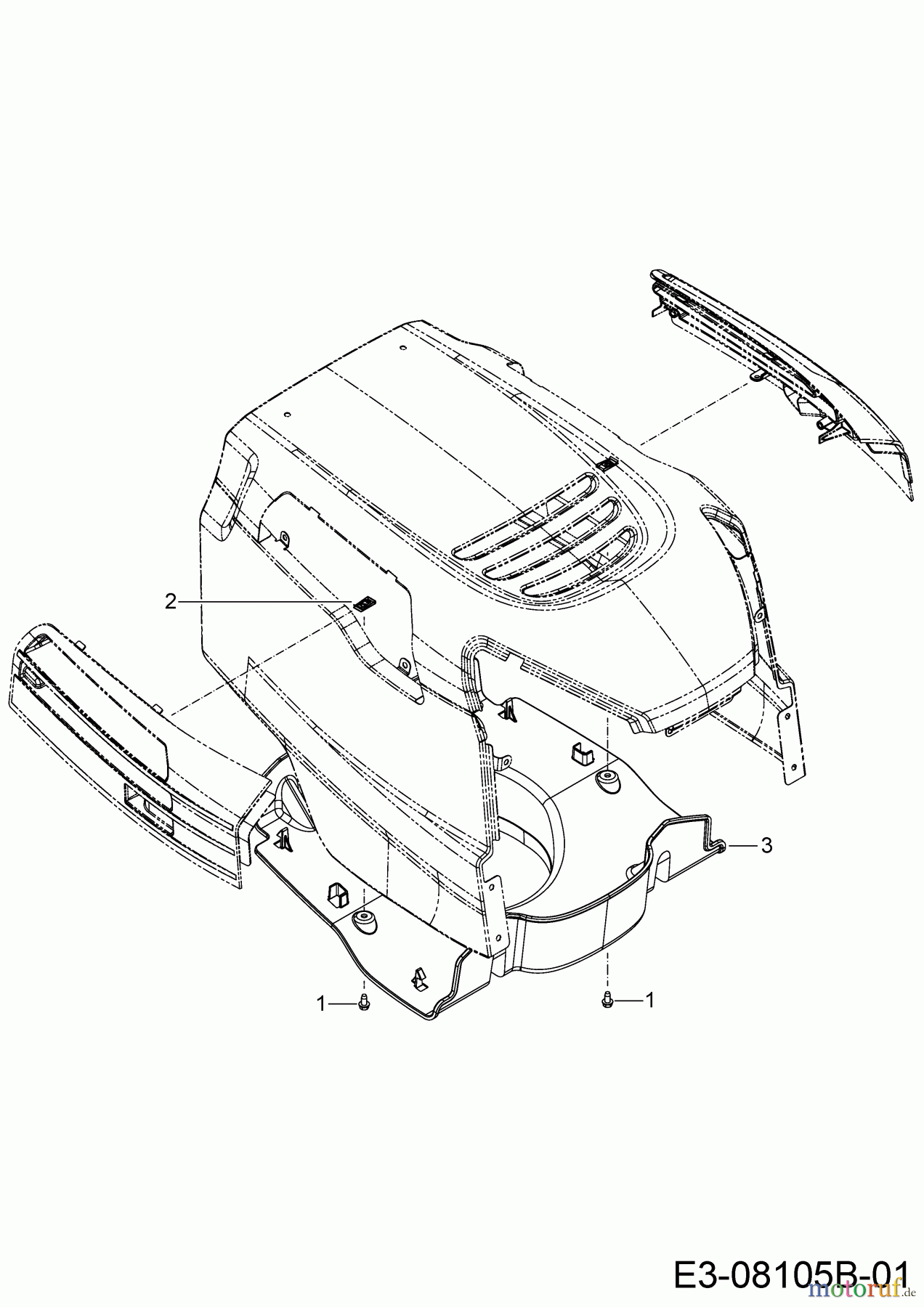 Bestgreen Rasentraktoren BG 96 SBK 13C776SF655 (2022) Luftführung