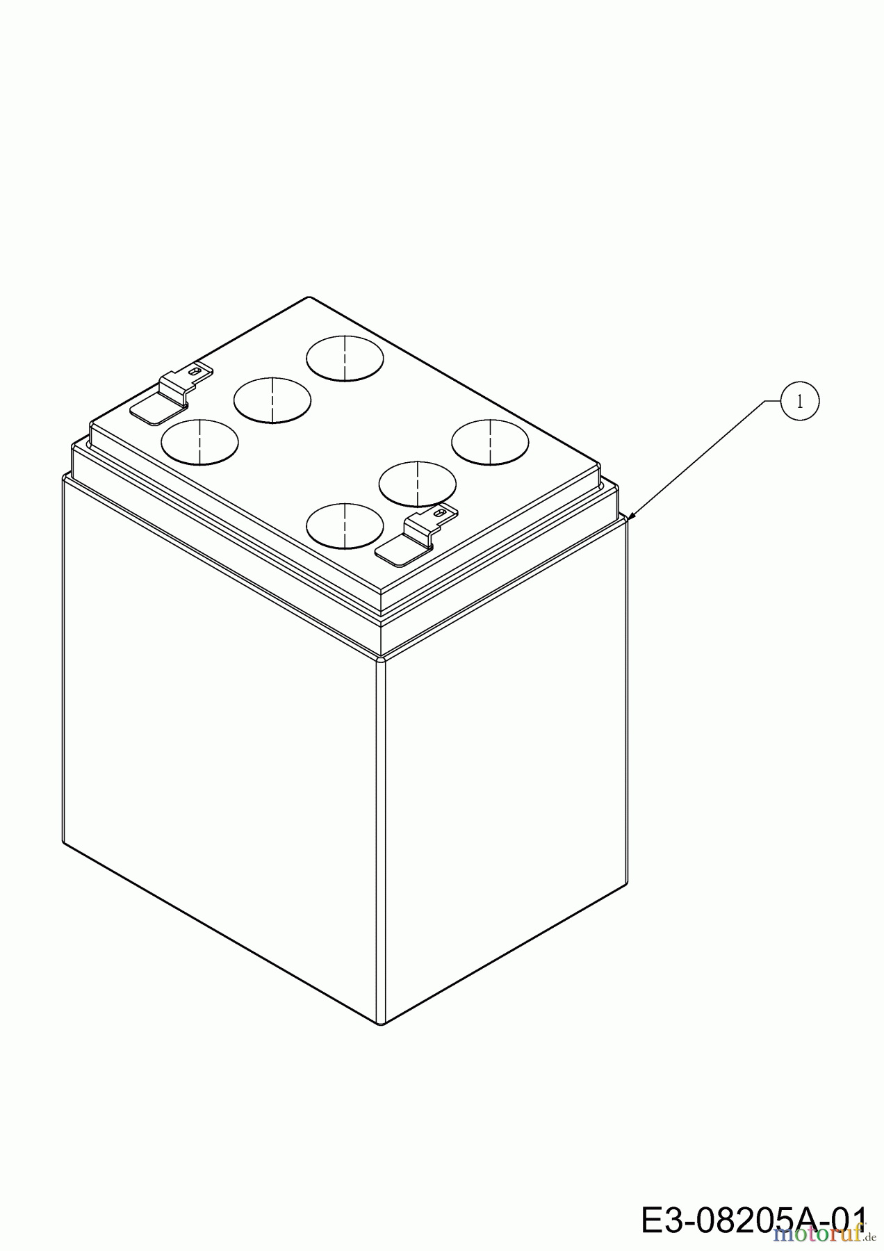 MTD Rasentraktoren Minirider 60 RDE 13BA26SC600 (2022) Batterie