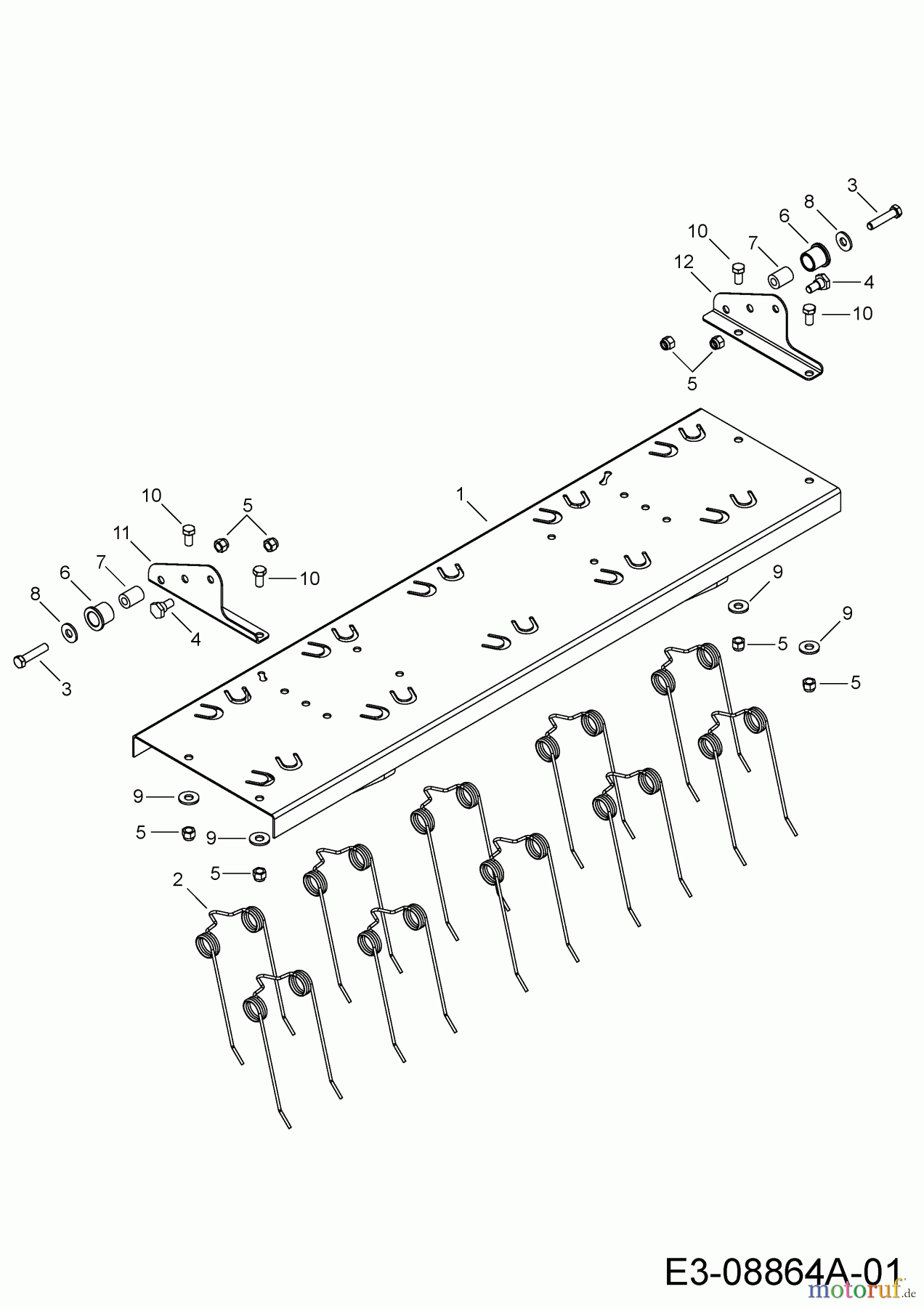 MTD Zubehör Zubehör Garten- und Rasentraktoren Rasenlüfter SmartLINK (45-0457) 196-059-000 (2009) Grundgerät