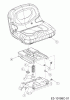 Troy-Bilt TB 76T-R 13A726SD609 (2024) Ersatzteile Sitz, Sitzträger