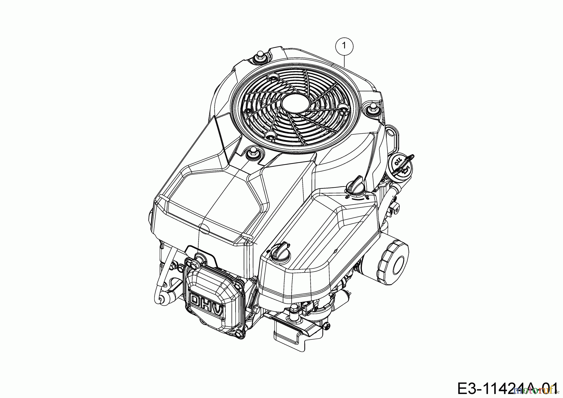 MTD Rasentraktoren MTD 92 13A7765E600 (2019) Motor