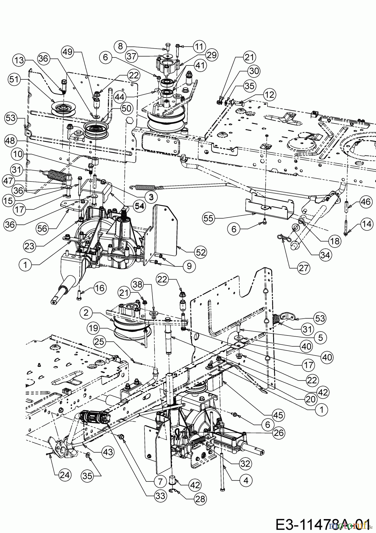 MTD Rasentraktoren MTD 92 13A7765E600 (2020) Fahrantrieb, Variator