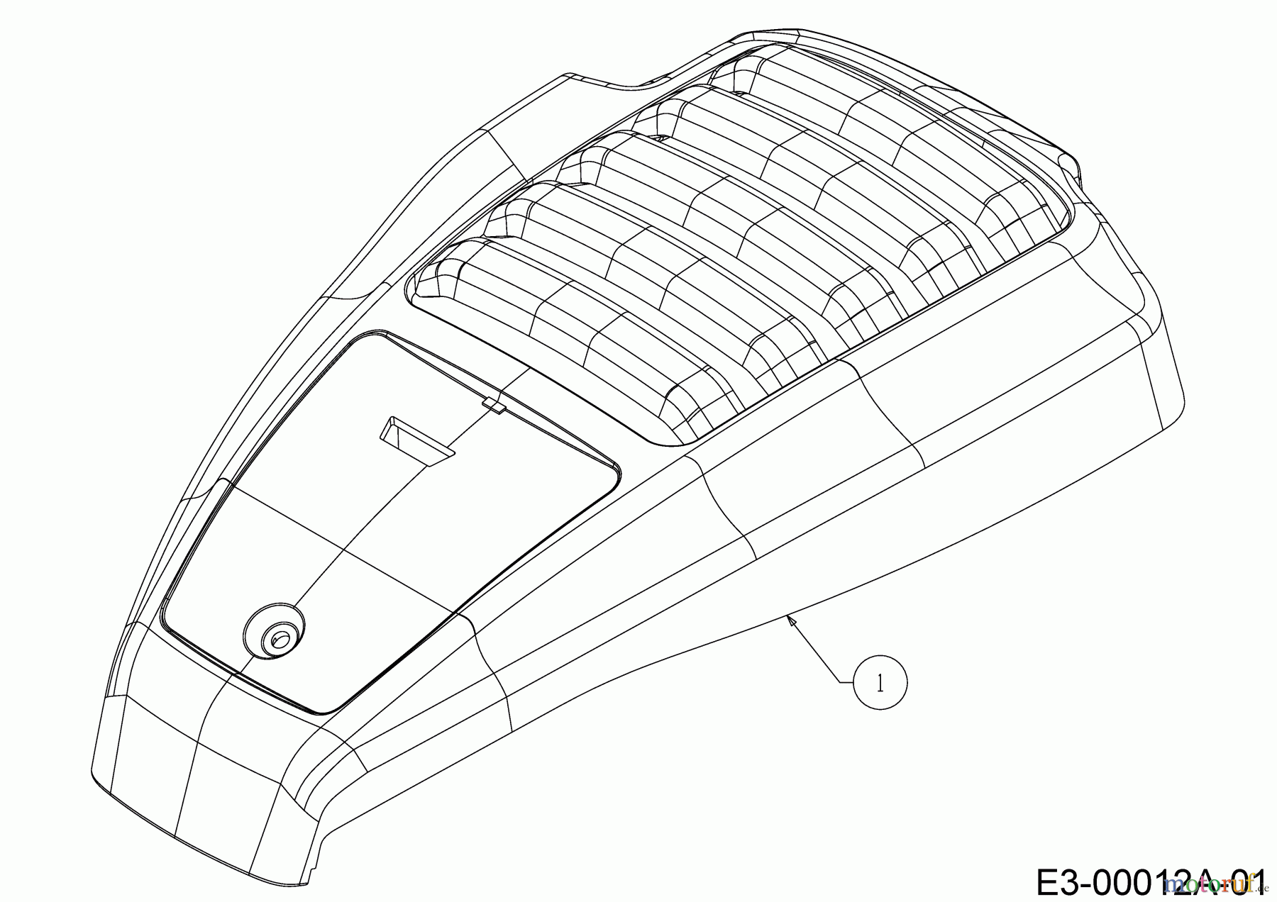 Cub Cadet Motormäher mit Antrieb LM2 DR46ES 12CCTQS7603 (2019) Motorhaube