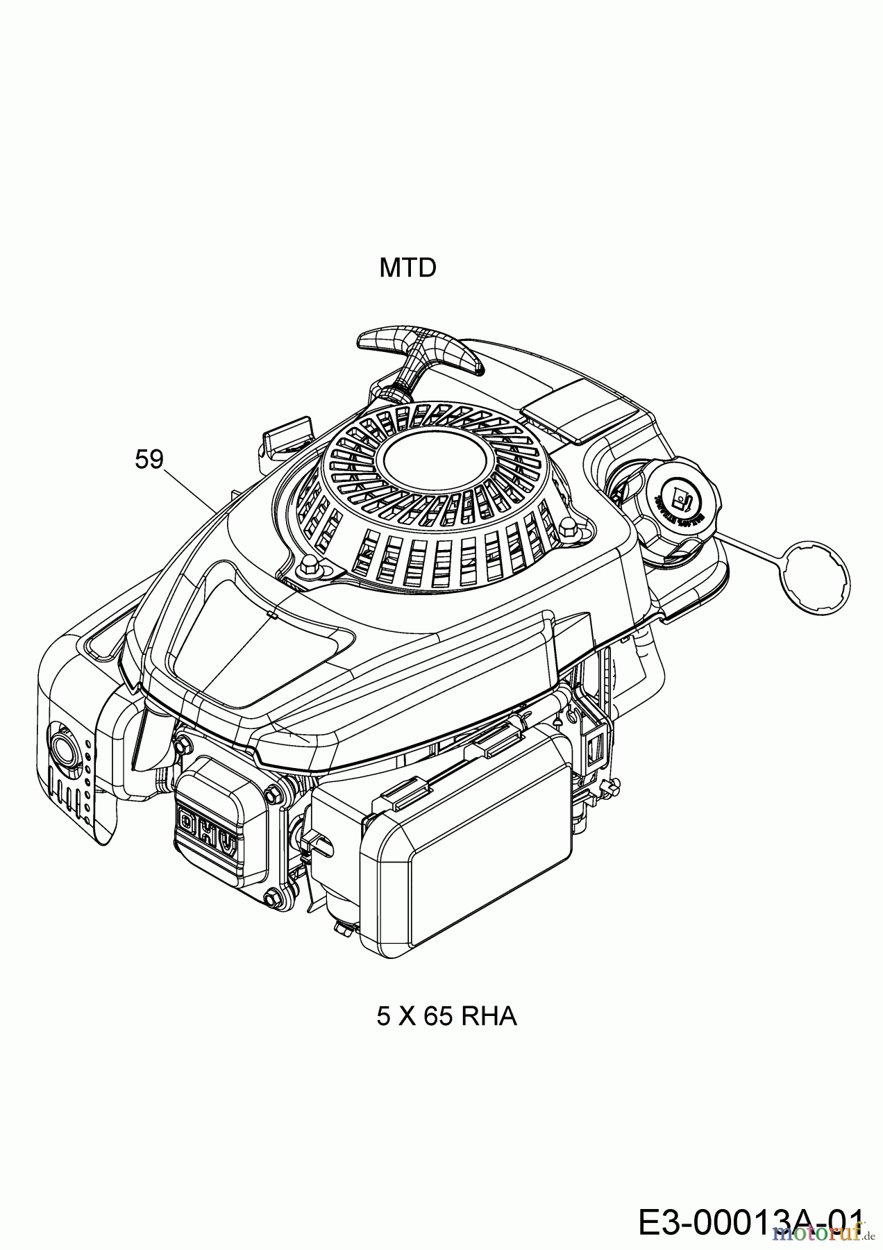 Cub Cadet Motormäher mit Antrieb LM2 DR53 12C-PRKC603 (2019) Motor MTD