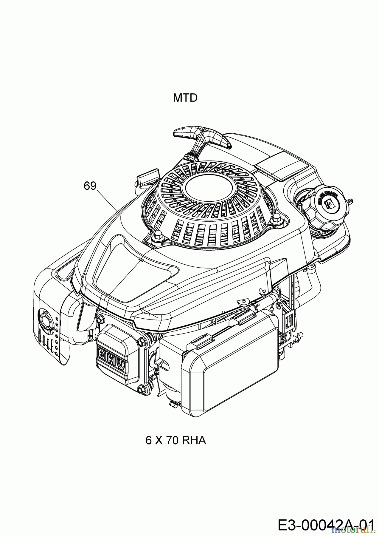 Cub Cadet Motormäher mit Antrieb XM2 ER53E 12ARZA9A603 (2020) Motor MTD