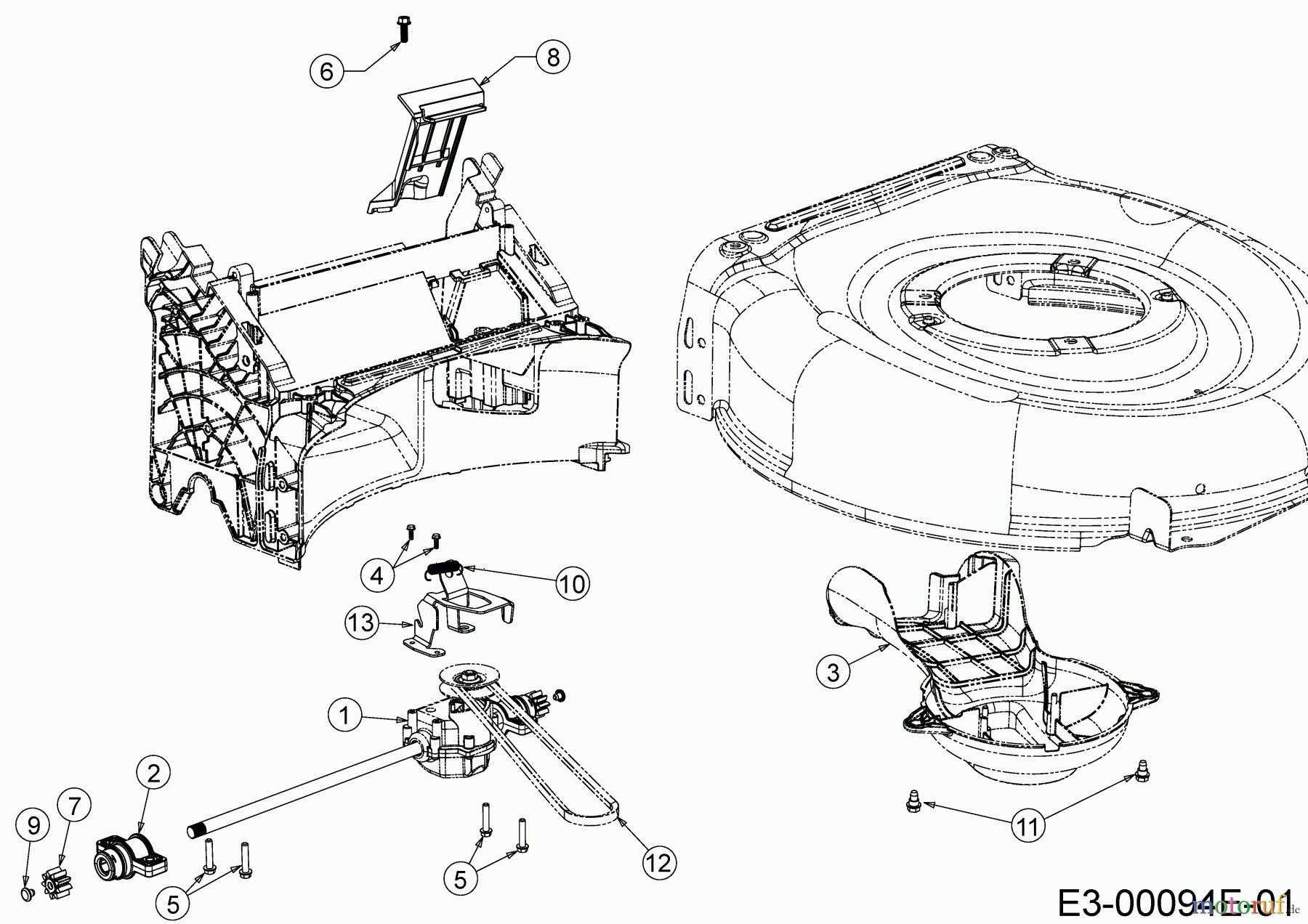 Cub Cadet Motormäher mit Antrieb LM1 AR42 12A-LQMG603 (2019) Getriebe, Keilriemen bis 31.01.2019