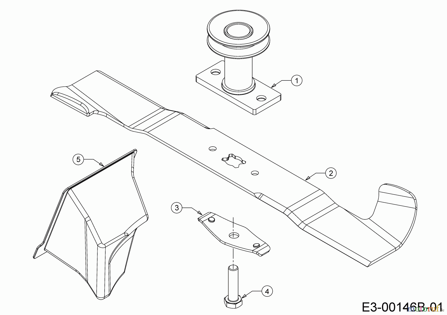 Cub Cadet Motormäher mit Antrieb LM3 CRC46S 12ABTVSC603 (2020) Messer, Messeraufnahme, Mulchstopfen