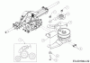 Cub Cadet LT1 NS96 13I276DF603 (2020) Ersatzteile Getriebeträger, Halter Spannrolle