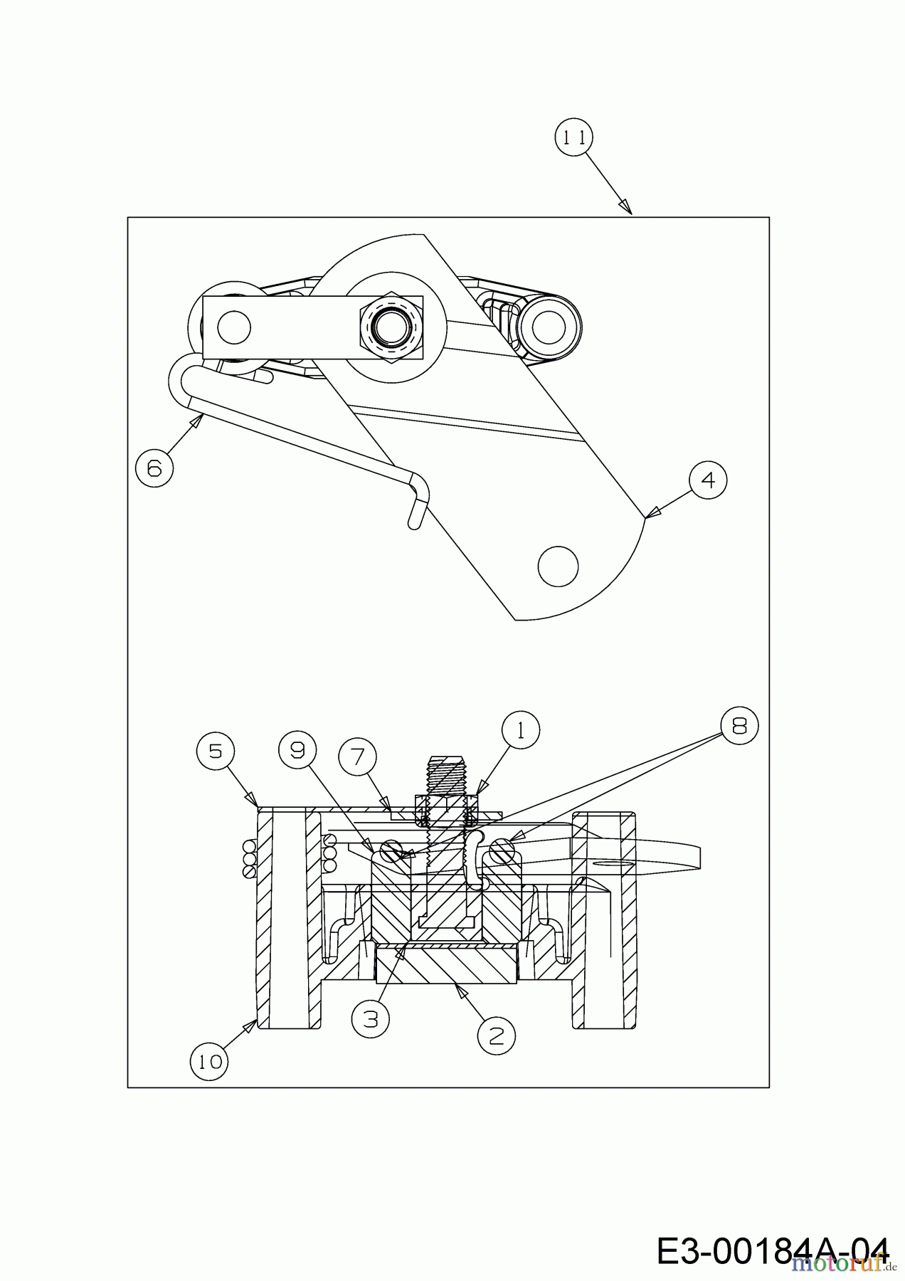 Cub Cadet Rasentraktoren LT1 NS96 13I276DF603 (2020) Bremse