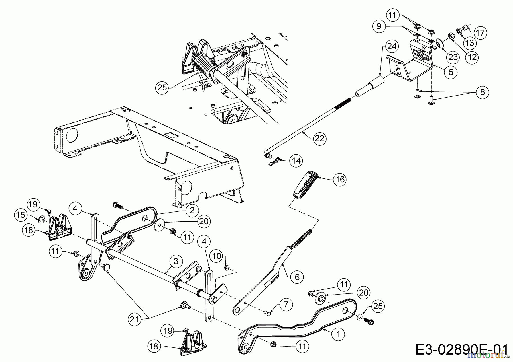 Cub Cadet Zero Turn XZ1 127 17CICACQ603 (2019) Mähwerksaushebung