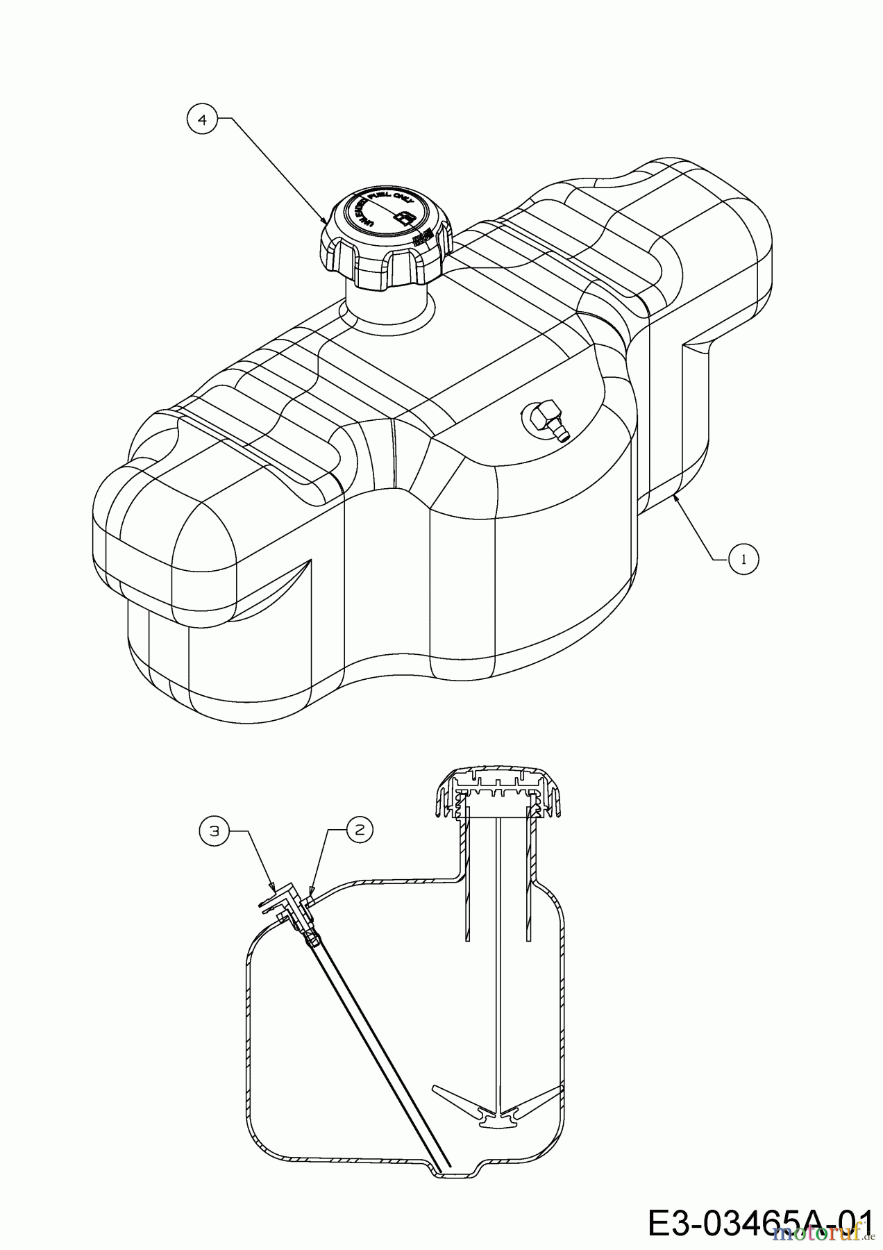 Cub Cadet Zero Turn XZ1 107 17DMCACS603 (2020) Tank