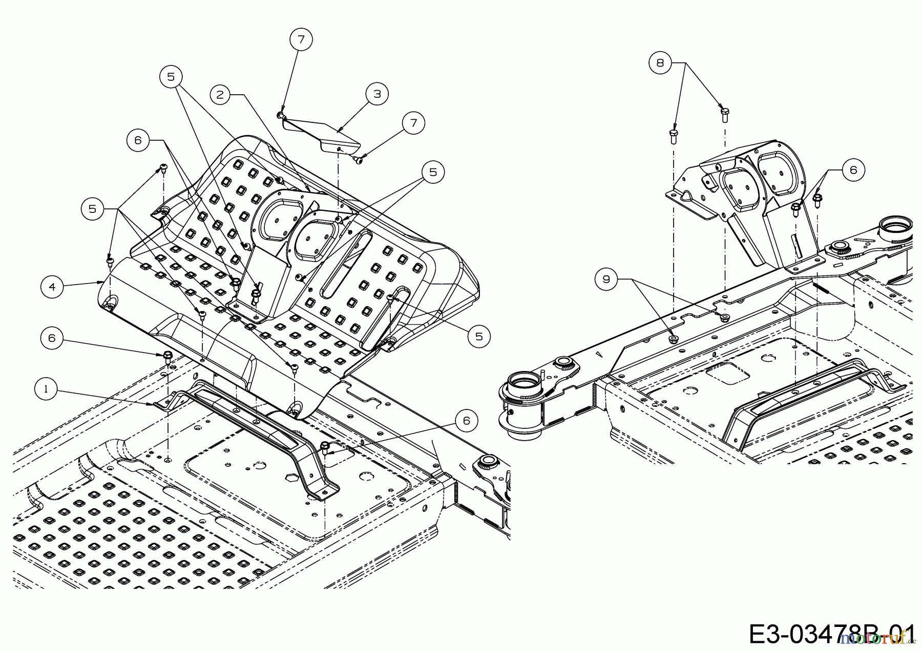 Cub Cadet Zero Turn XZ2 107 17CICBDS603 (2019) Trittbrett