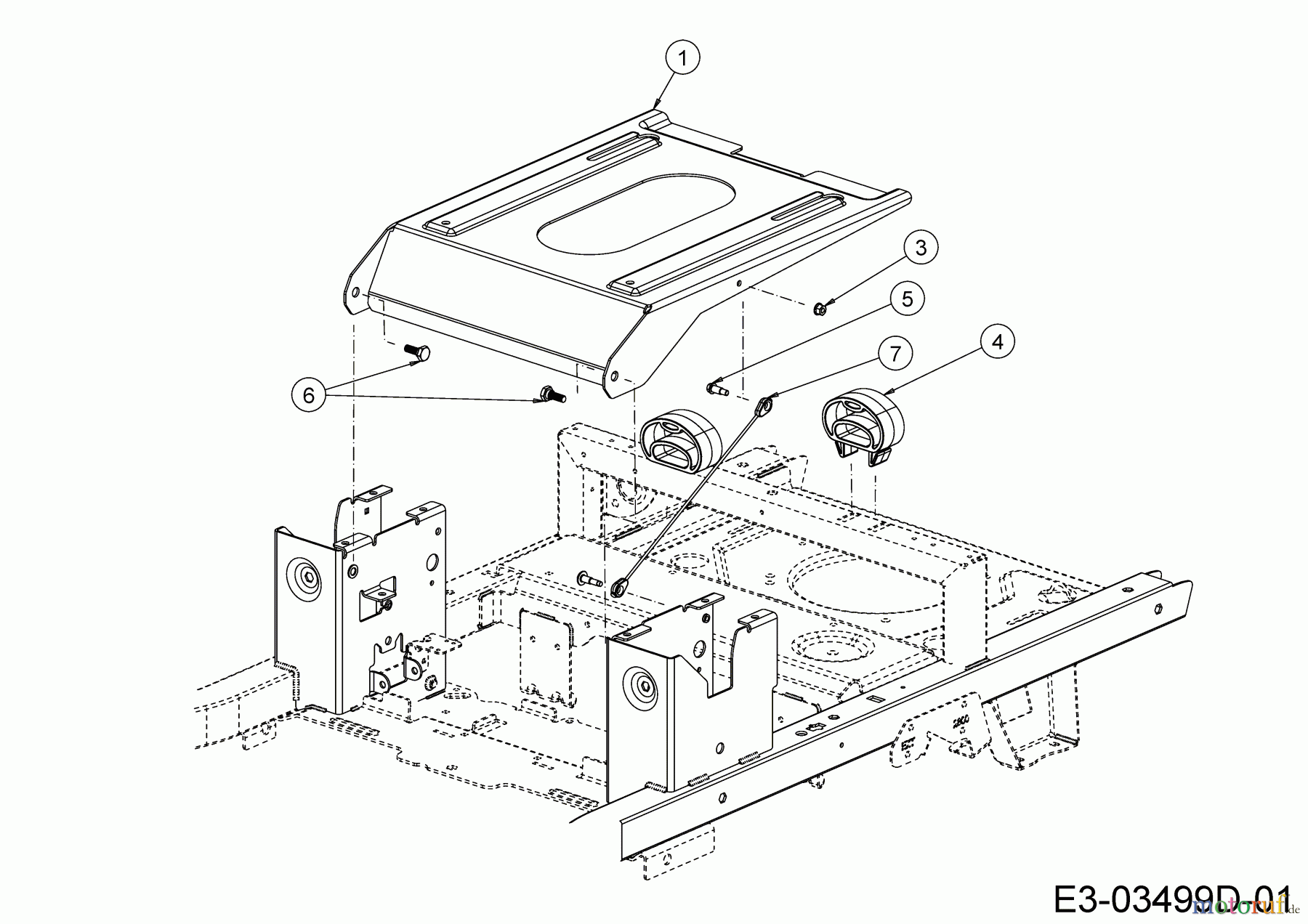 Cub Cadet Zero Turn XZ5 L107 17AAEACS603 (2020) Sitztraeger