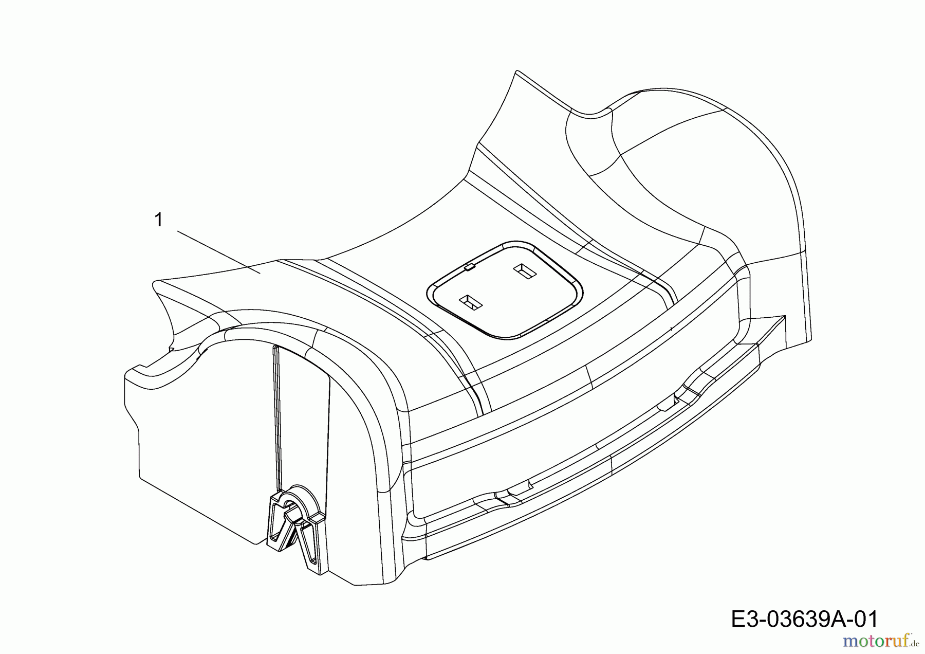 Cub Cadet Motormäher mit Antrieb LM2 CR46S 12ABTQHQ603 (2019) Abdeckung Vorderachse