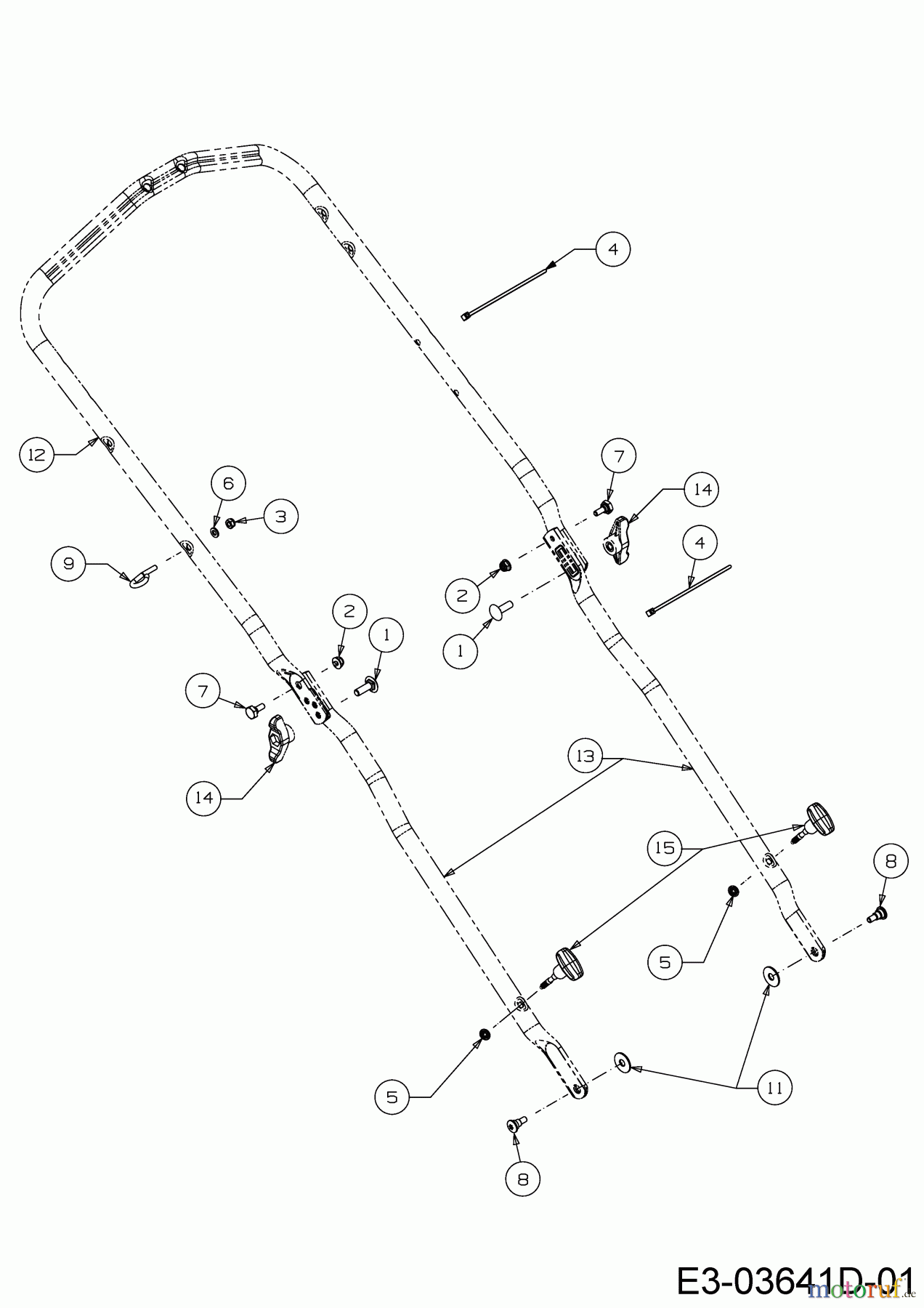 Cub Cadet Motormäher mit Antrieb LM1 CR46 12A-TQ5C603 (2018) Holm