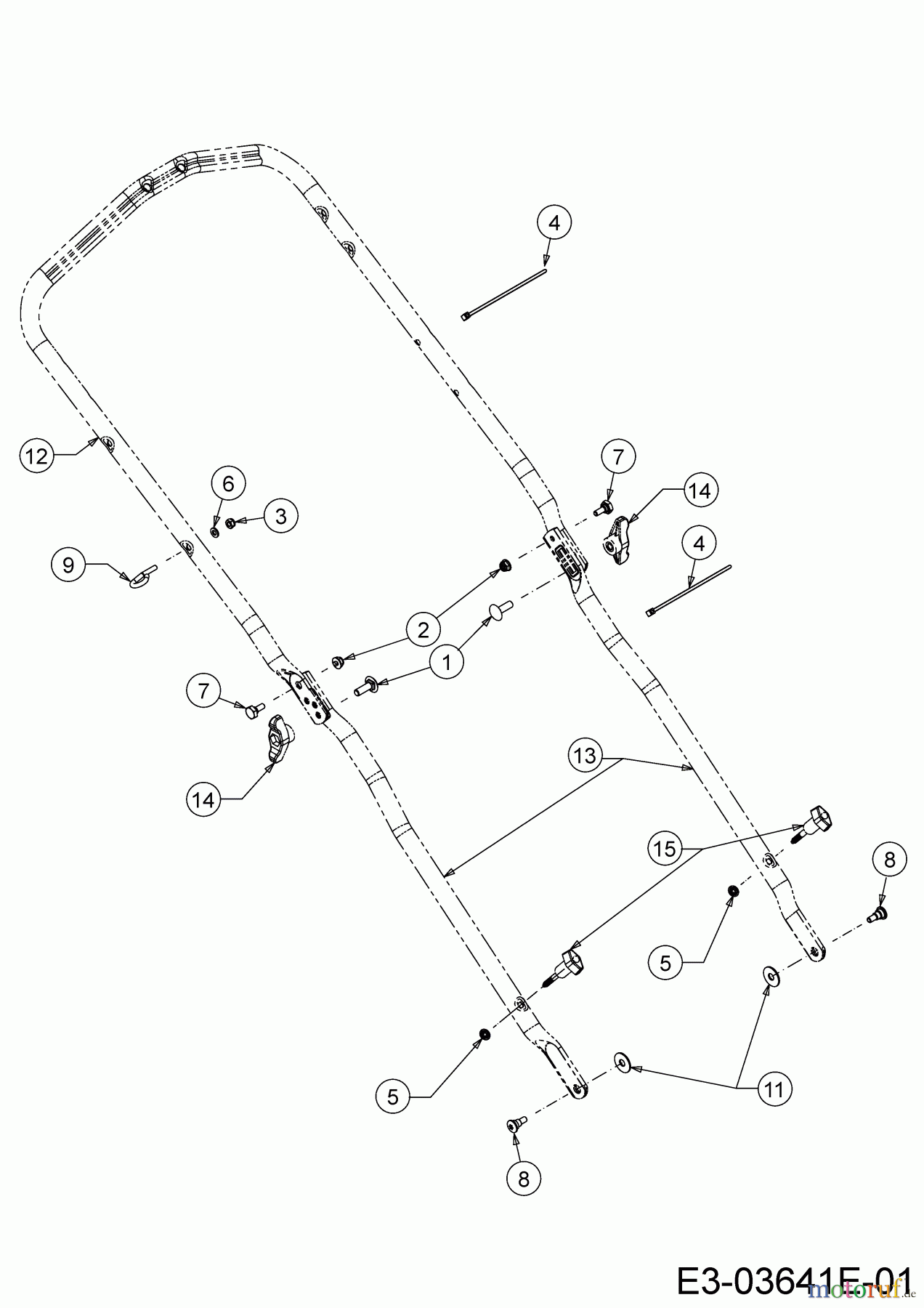 Cub Cadet Motormäher mit Antrieb LM2 CR46 12B-TS5C603 (2019) Holm