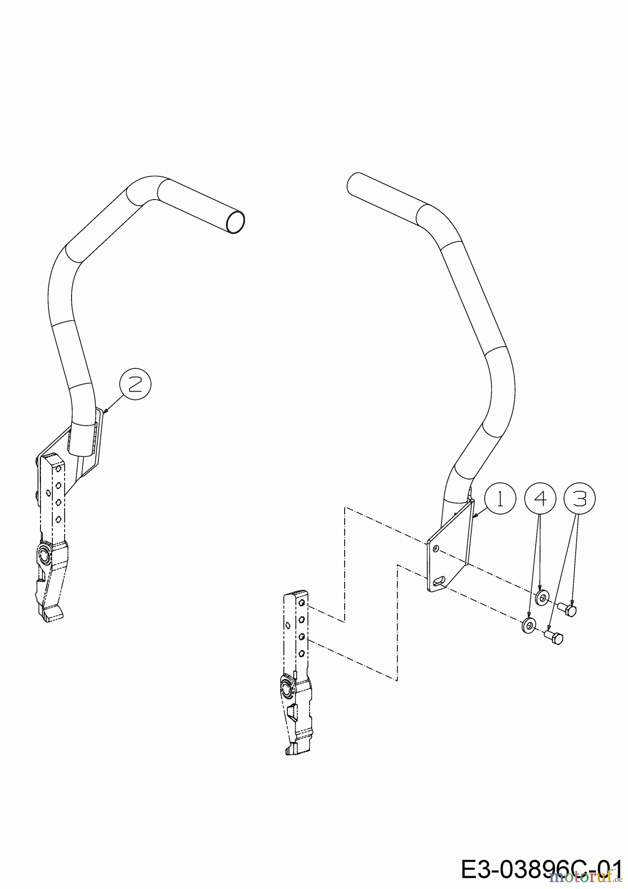  Cub Cadet Zero Turn XZ1 127 17CICACQ603  (2019) Lenker