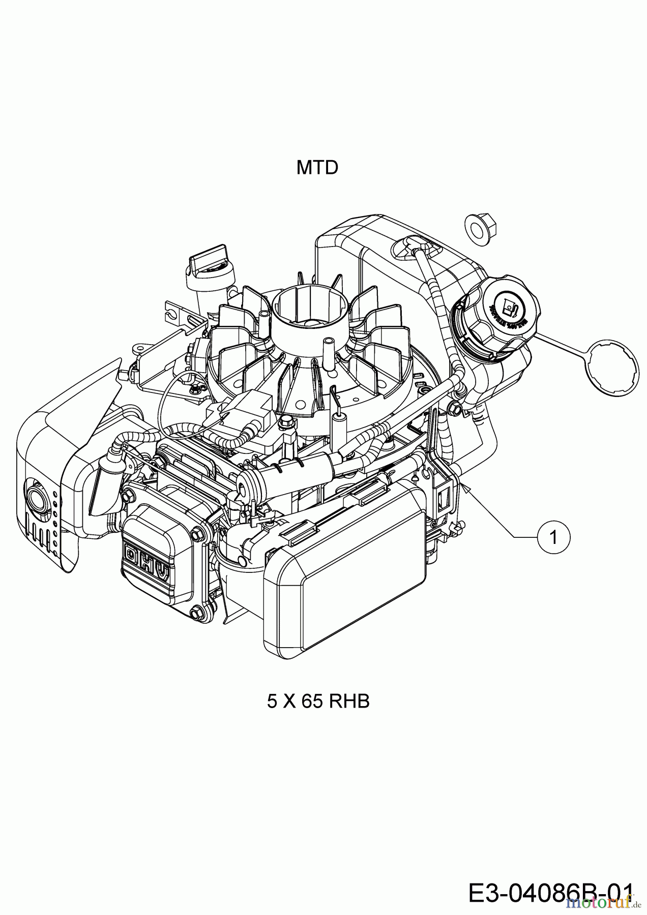 Cub Cadet Motormäher mit Antrieb LM2 DR46S 12CBTQKC603 (2019) Motor MTD
