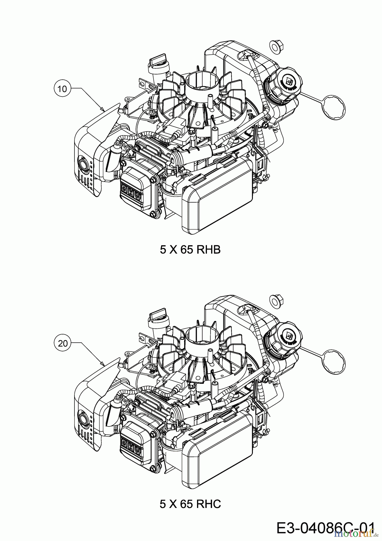 Cub Cadet Motormäher mit Antrieb LM2 DR53 12D-PRKC603 (2019) Motor
