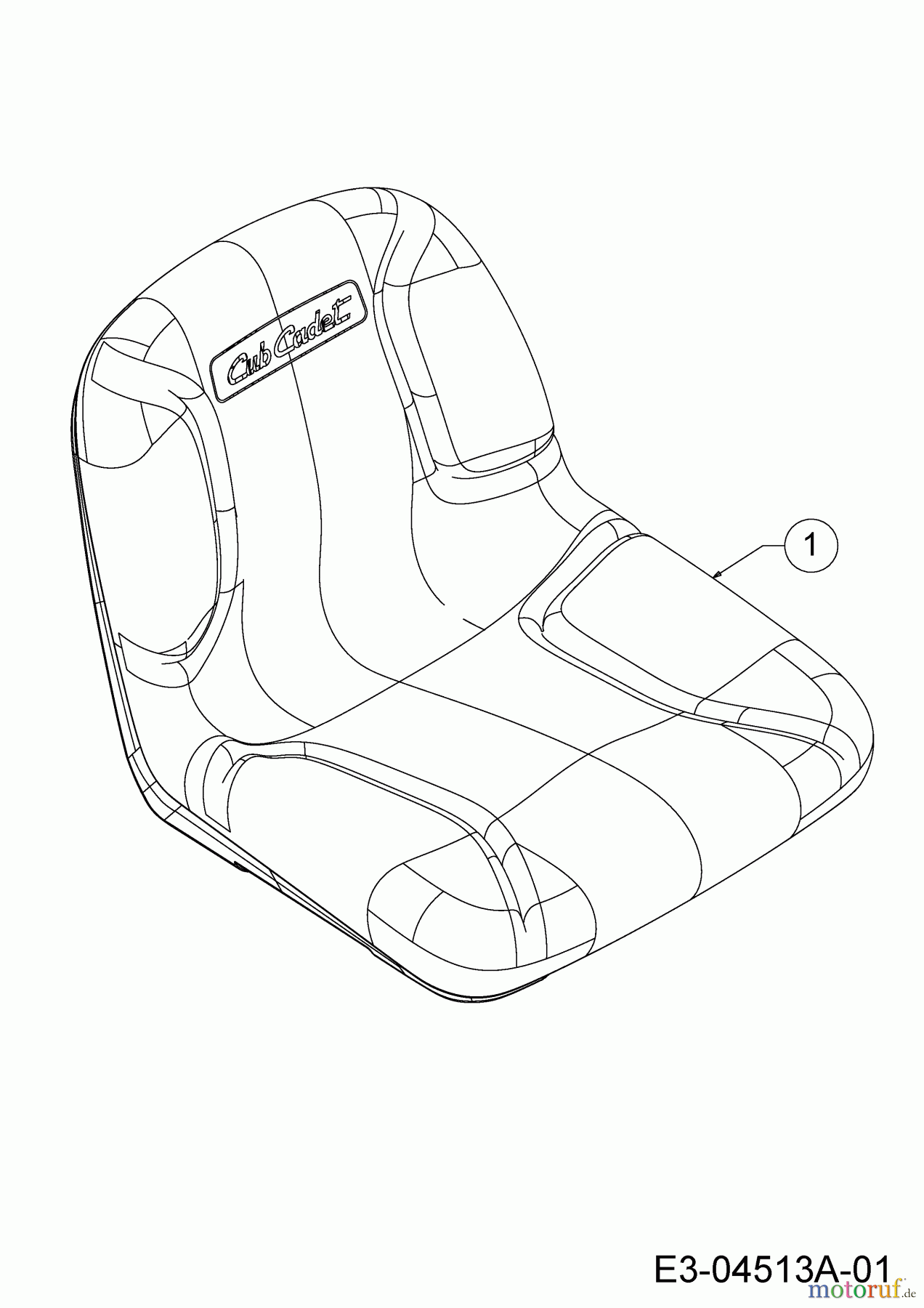 Cub Cadet Rasentraktoren XT1 OR106 BS 13ALA1CR603 (2020) Sitz
