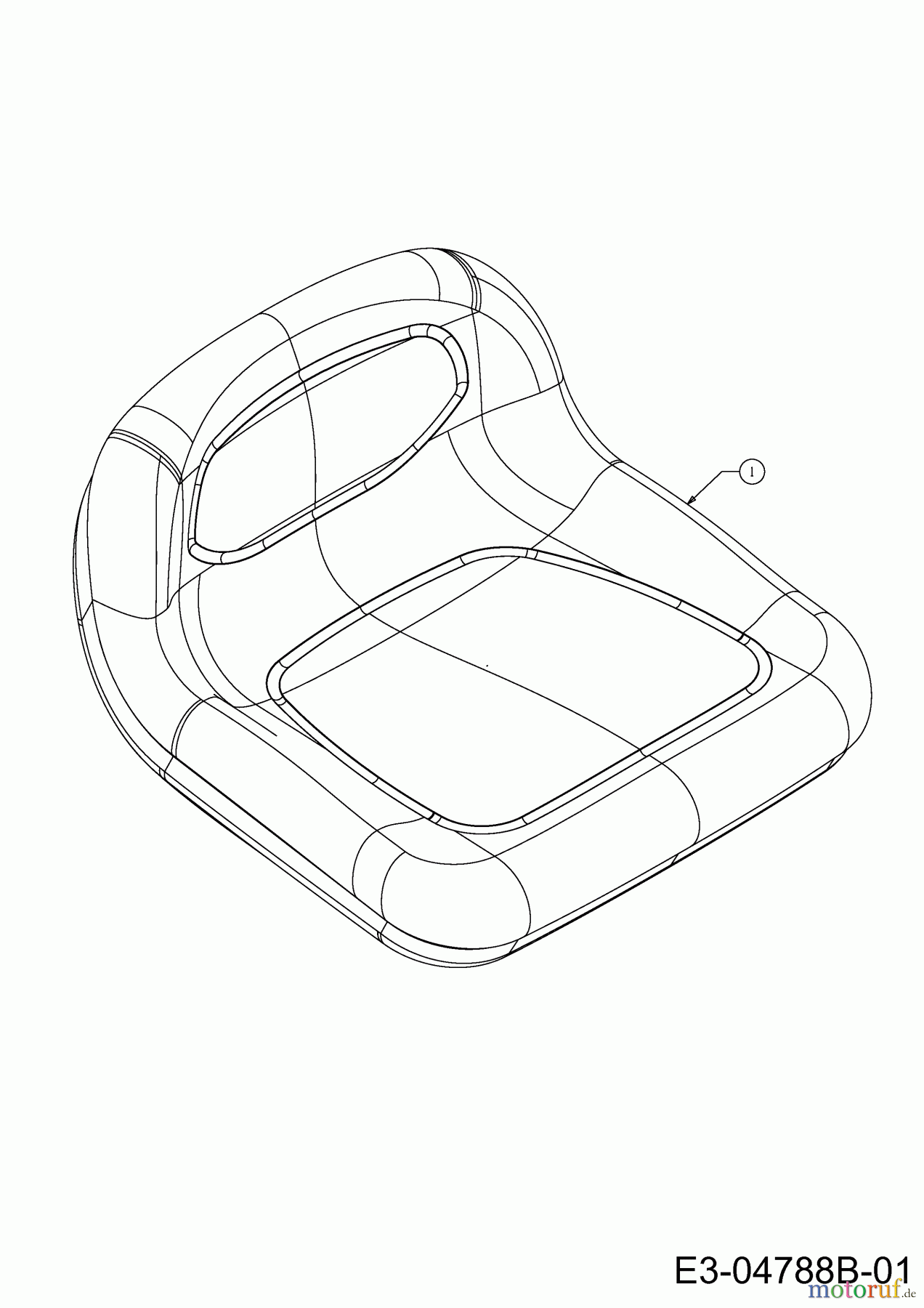 Cub Cadet Rasentraktoren LT1 NR76 13A776DC603 (2019) Sitz