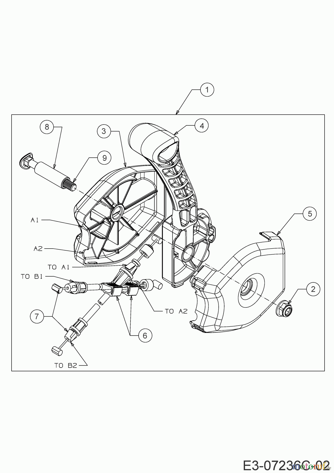 Cub Cadet Schneefräsen 221 LHP 31AR2T6D603  (2020) Wurfweitenregulierung