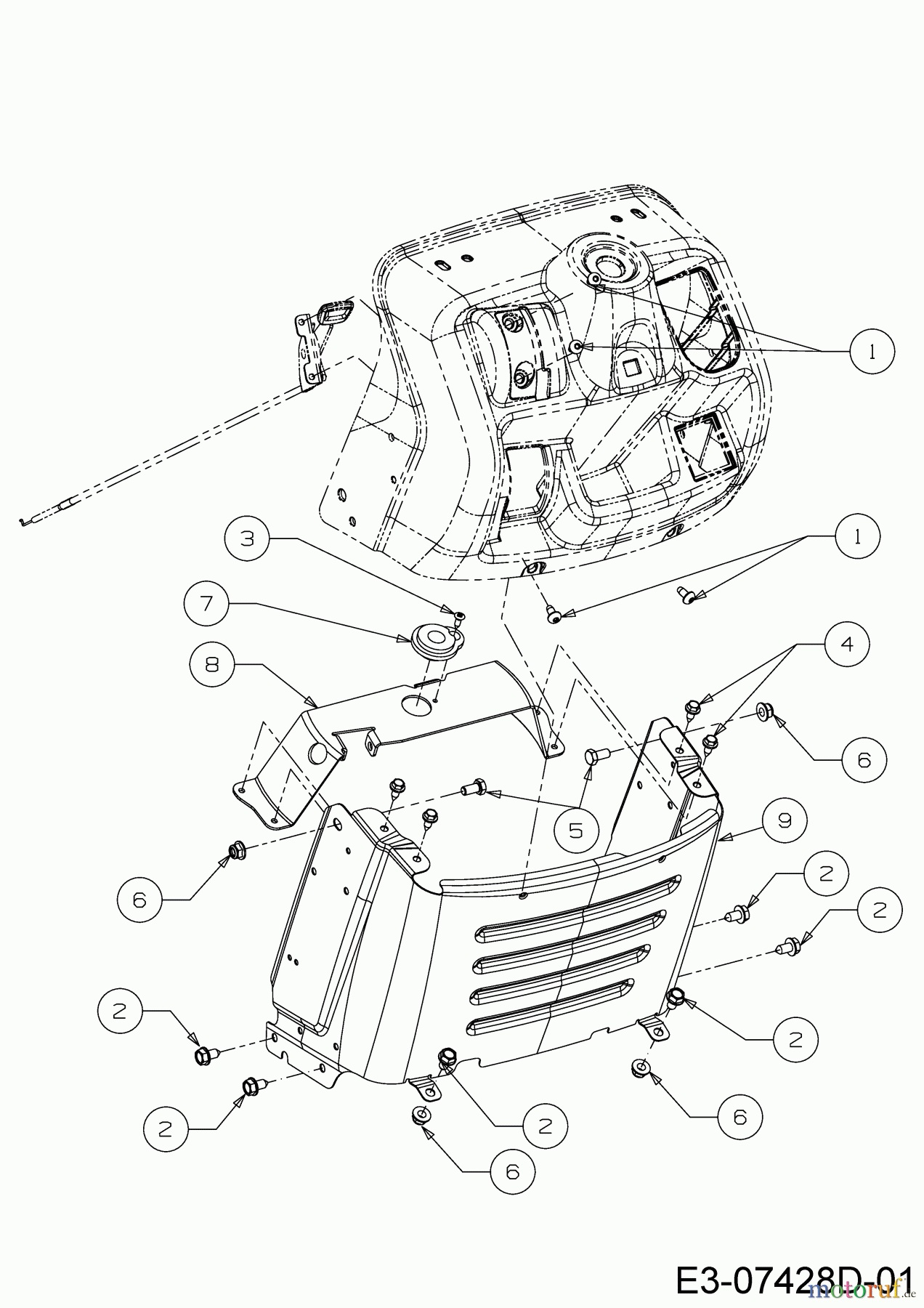 Cub Cadet Rasentraktoren LT1 NS96 13I276DF603 (2020) Armaturenbrett