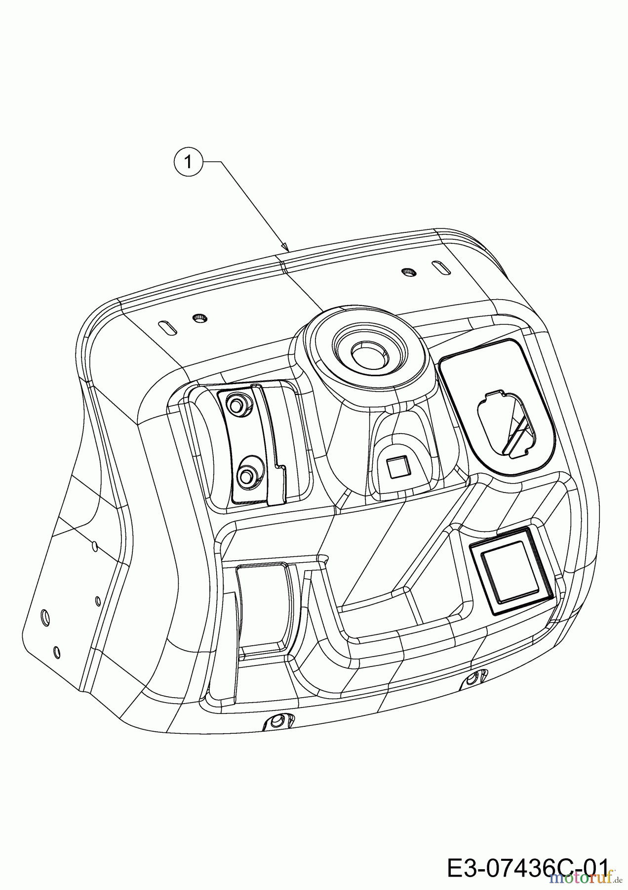 Cub Cadet Rasentraktoren LT1 NS96 13I276DF603 (2020) Armaturenbrett Oberteil