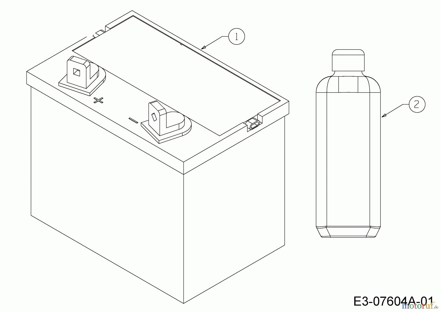 Cub Cadet Zero Turn XZ1 127 17CICACQ603 (2019) Batterie