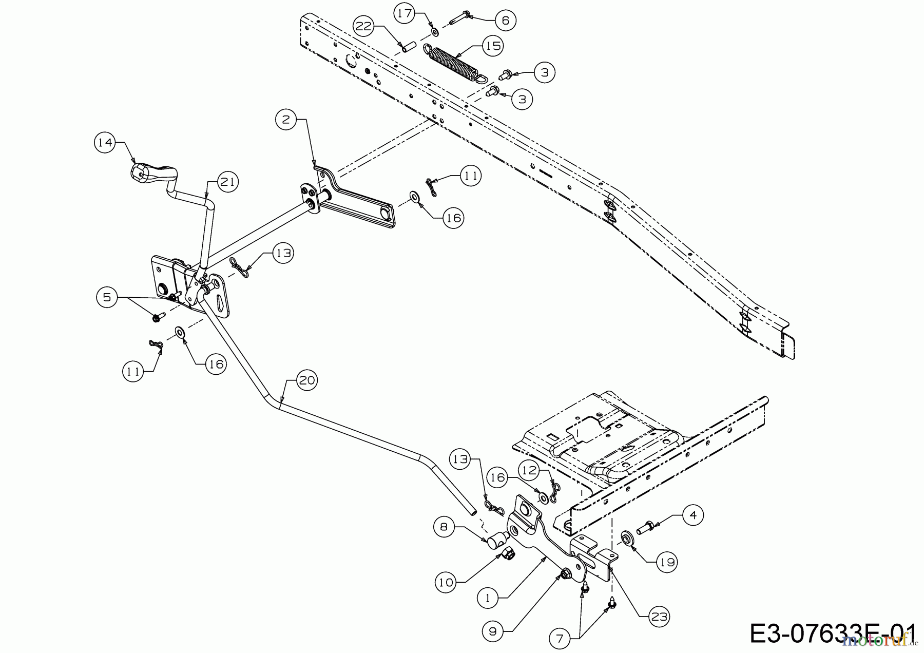 Cub Cadet Rasentraktoren LR1 MS76 13A726JD603 (2020) Mähwerksaushebung