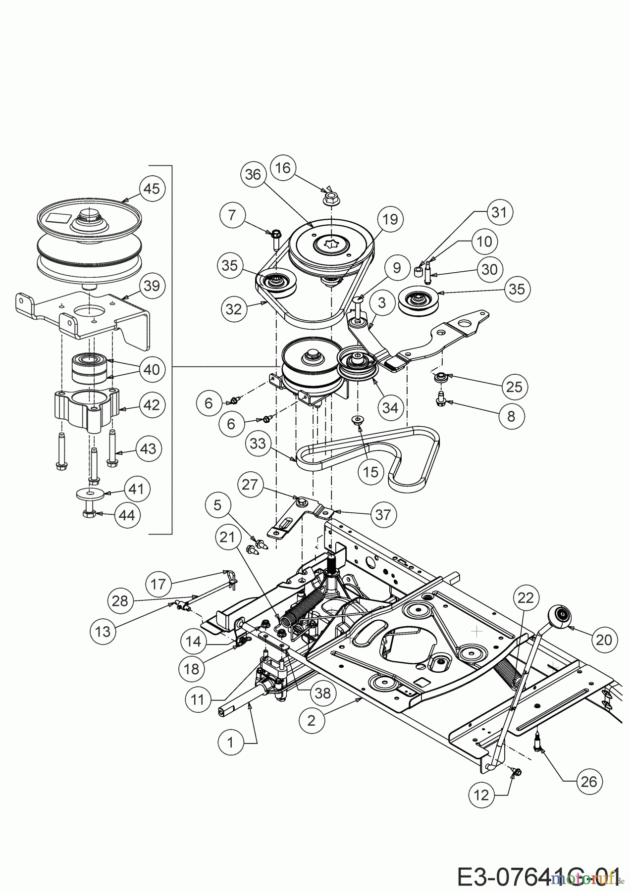 Cub Cadet Rasentraktoren LR1 MS76 13B726JD603 (2020) Fahrantrieb
