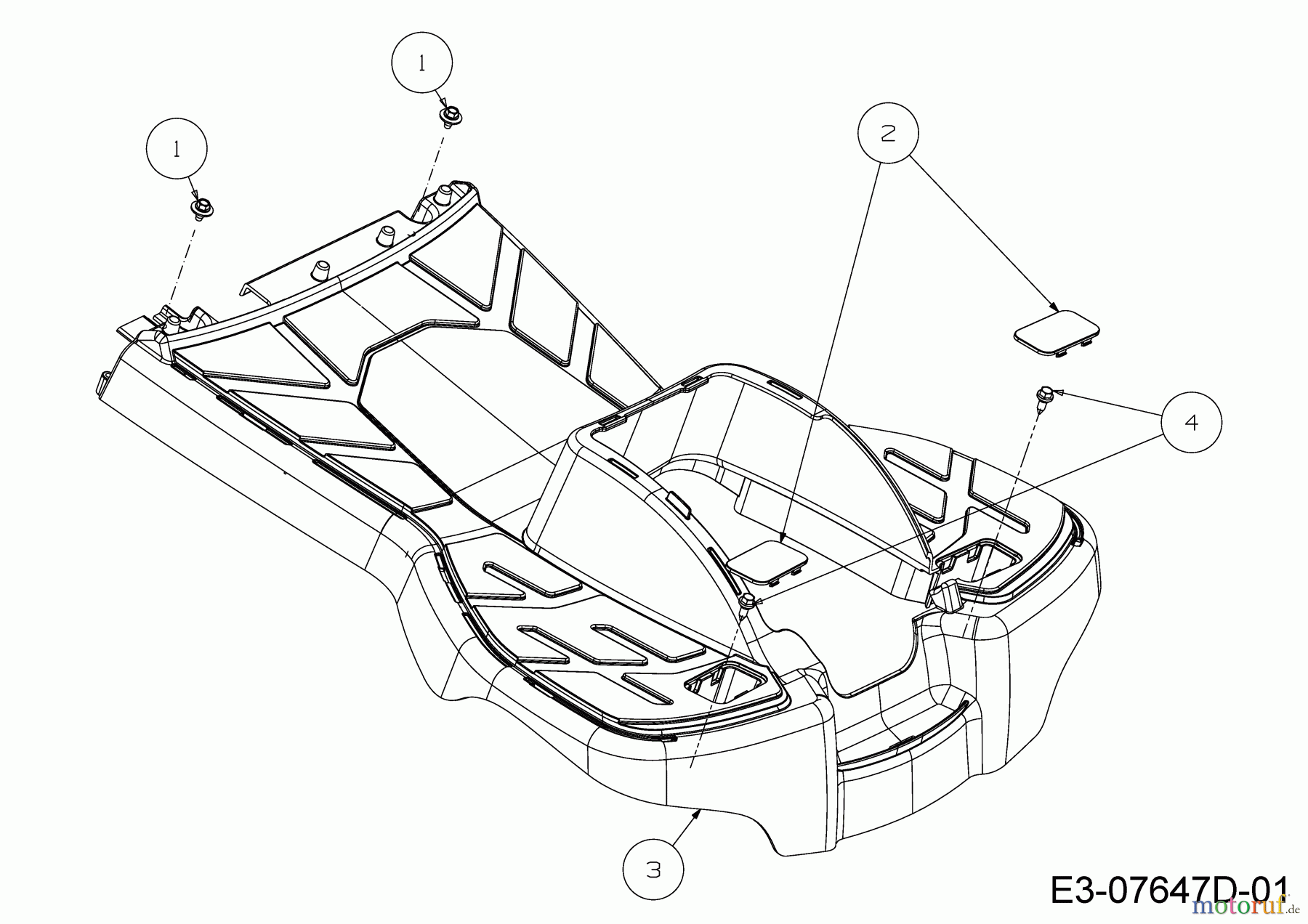 Cub Cadet Rasentraktoren LR1 MS76 13A726JD603 (2020) Trittbrett