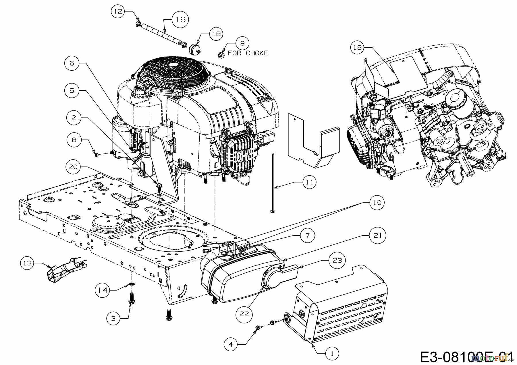 Cub Cadet Rasentraktoren LT1 NS96 13I276DF603 (2020) Motorzubehör