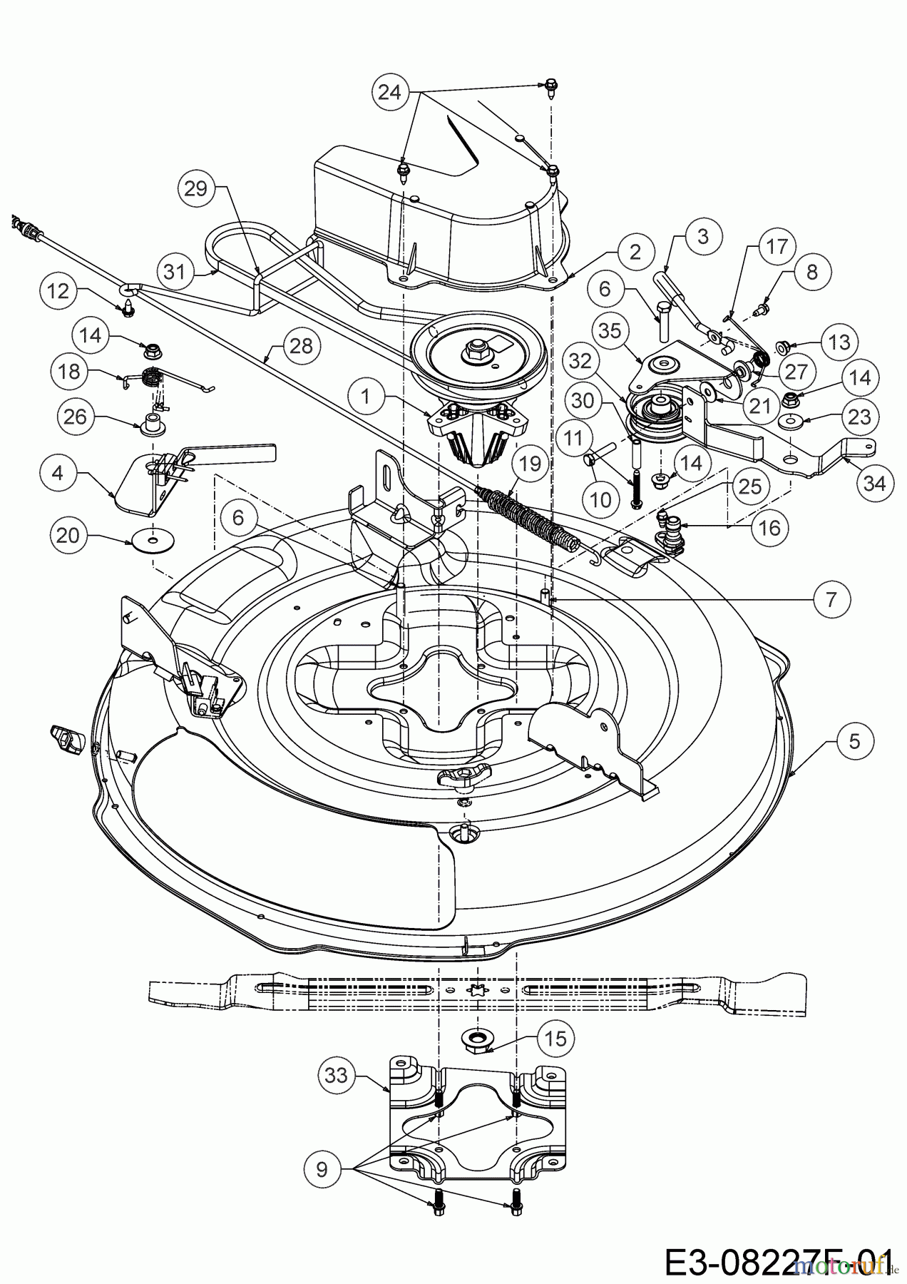 Cub Cadet Rasentraktoren LR1 MS76 13A726JD603 (2020) Mähwerk D (30