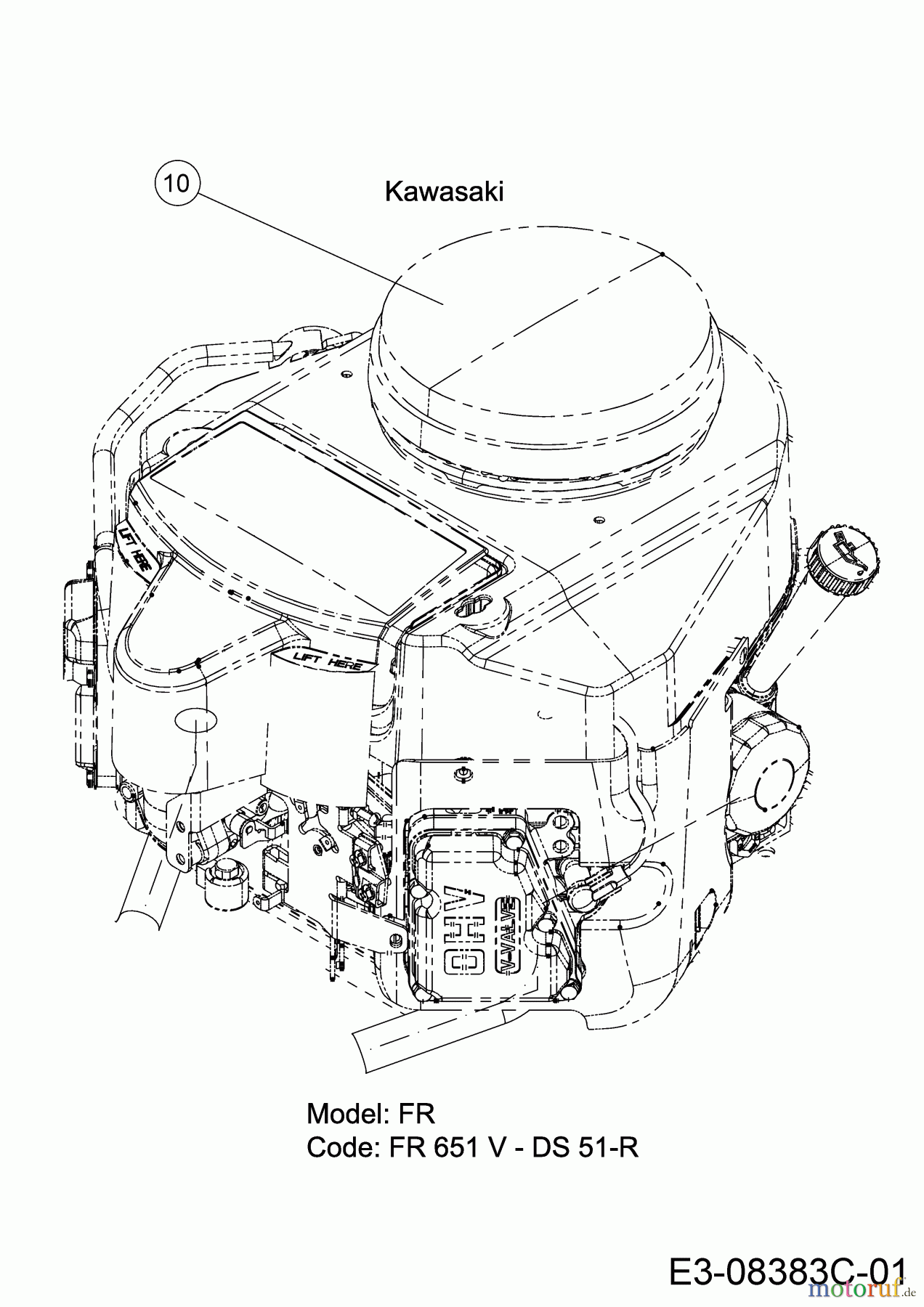Cub Cadet Zero Turn XZ1 127 17CICACQ603 (2019) Motor Kawasaki bis 14.04.2019