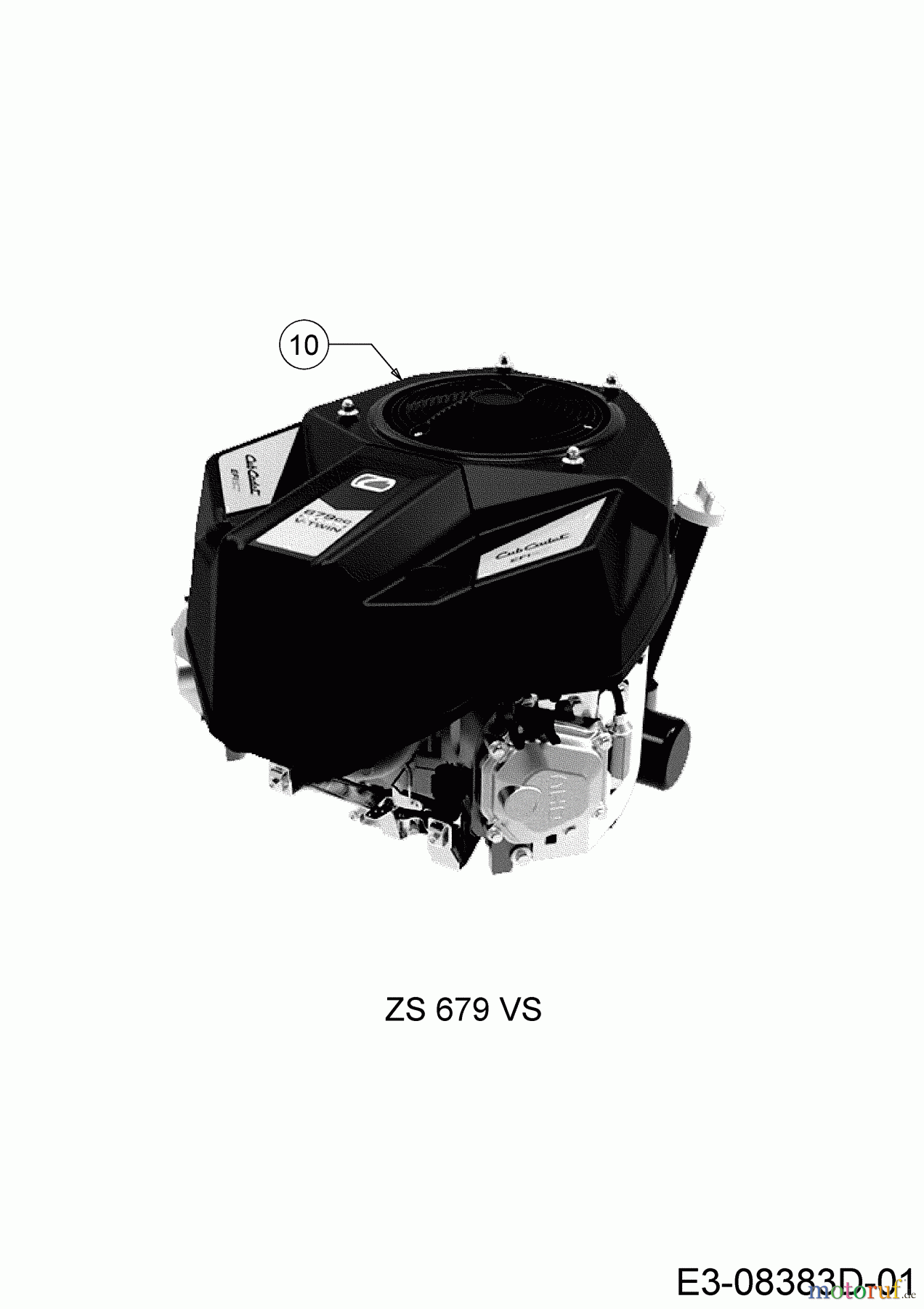 Cub Cadet Zero Turn XZ5 L107 17AAEACS603 (2020) Motor