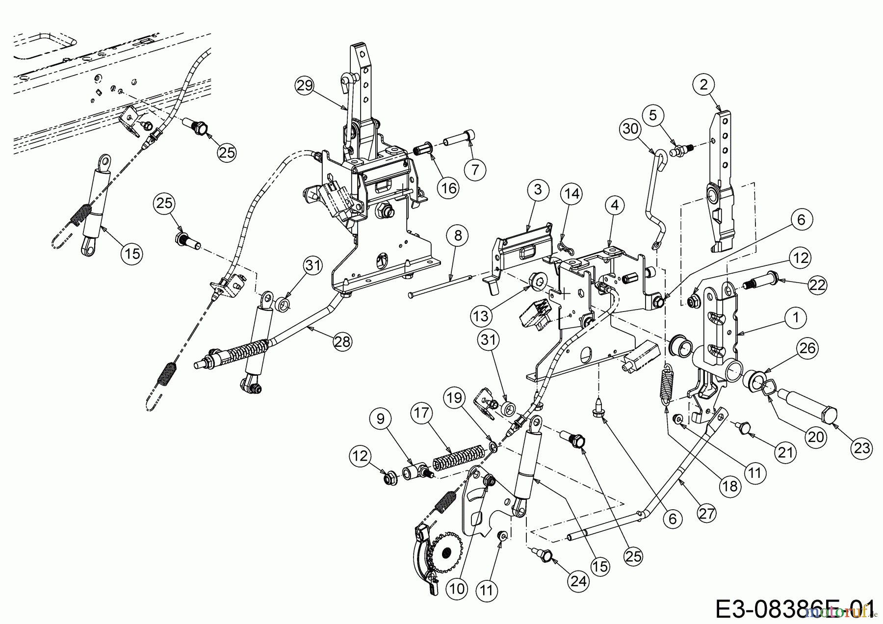 Cub Cadet Zero Turn XZ1 107 17DMCACS603 (2020) Lenkung
