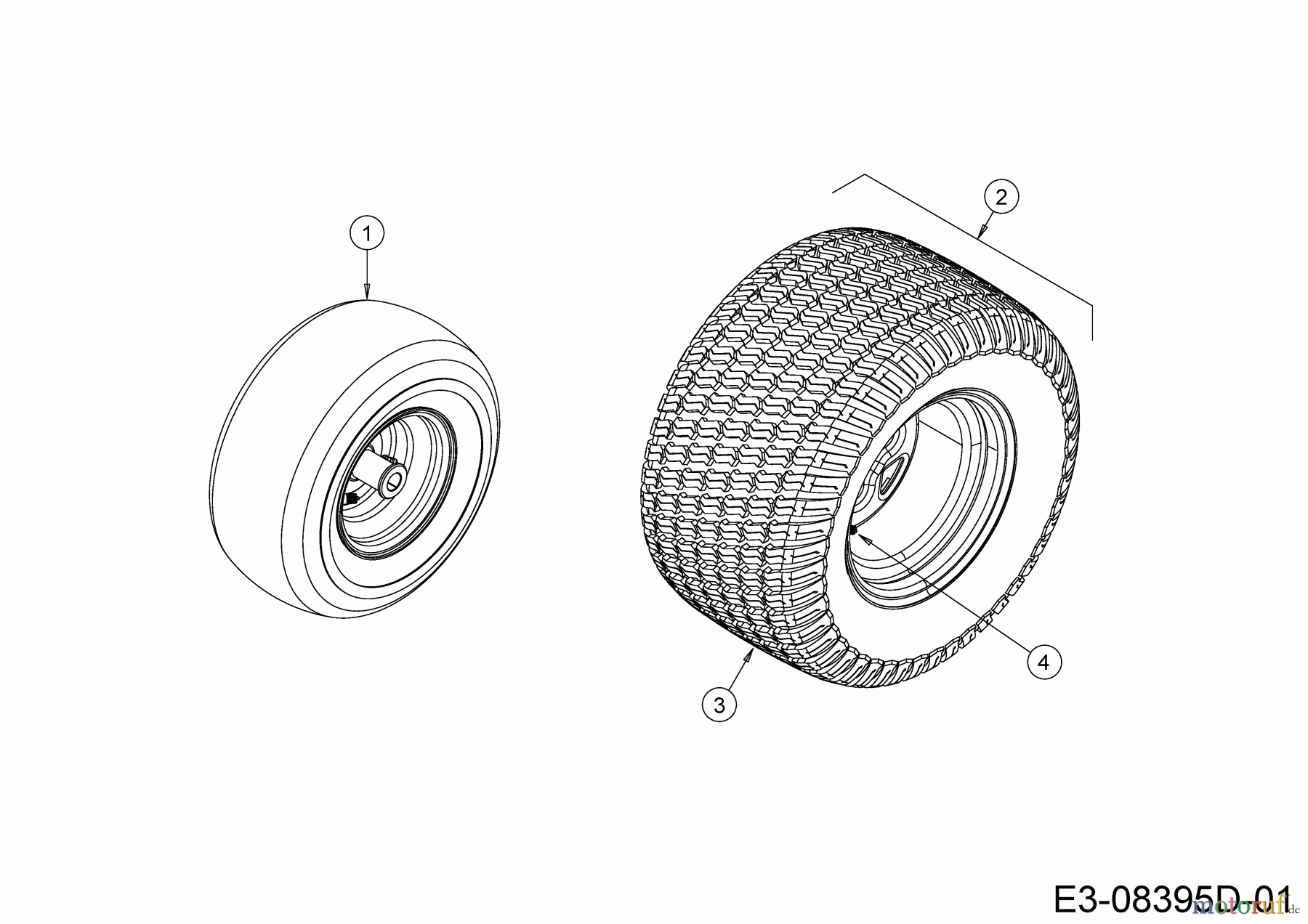 Cub Cadet Zero Turn XZ5 L137 17AIEACI603 (2020) Räder
