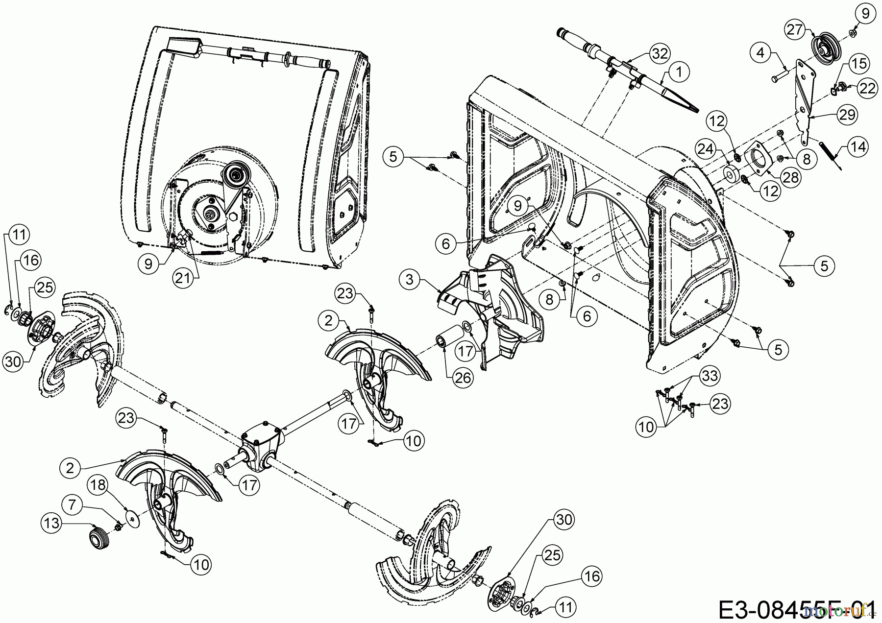  Cub Cadet Schneefräsen XS3 66 SWE 31AY5EVX603 (2020) Schaufelrad, Schnecke