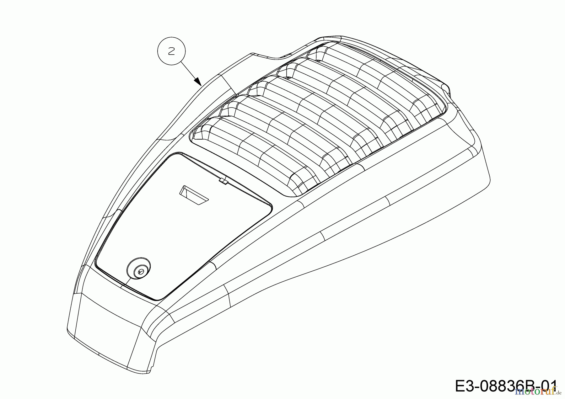 Cub Cadet Motormäher mit Antrieb LM3 DR53S 12BBPVKC603 (2019) Motorhaube