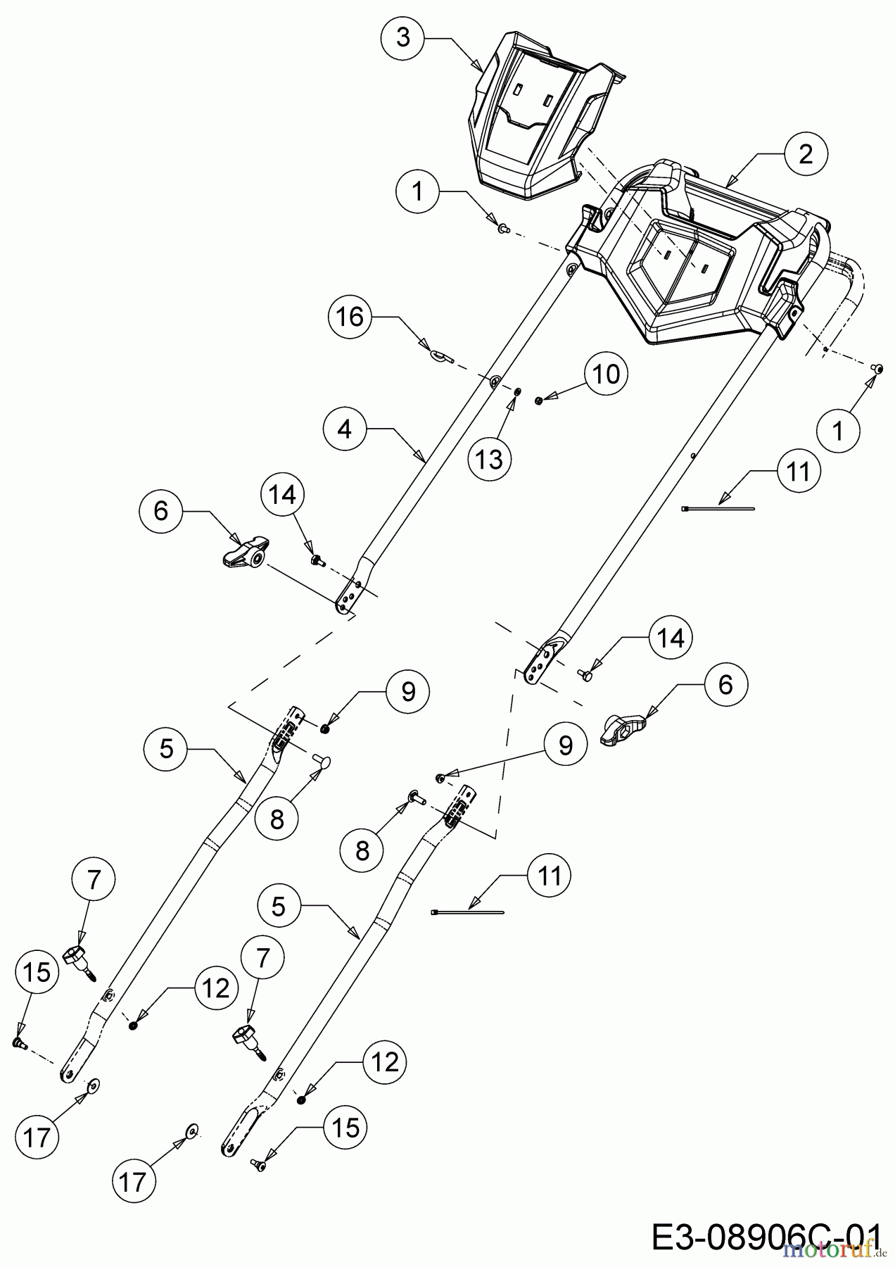 Cub Cadet Motormäher mit Antrieb LM3 DR53S 12BBPVKC603 (2019) Holm