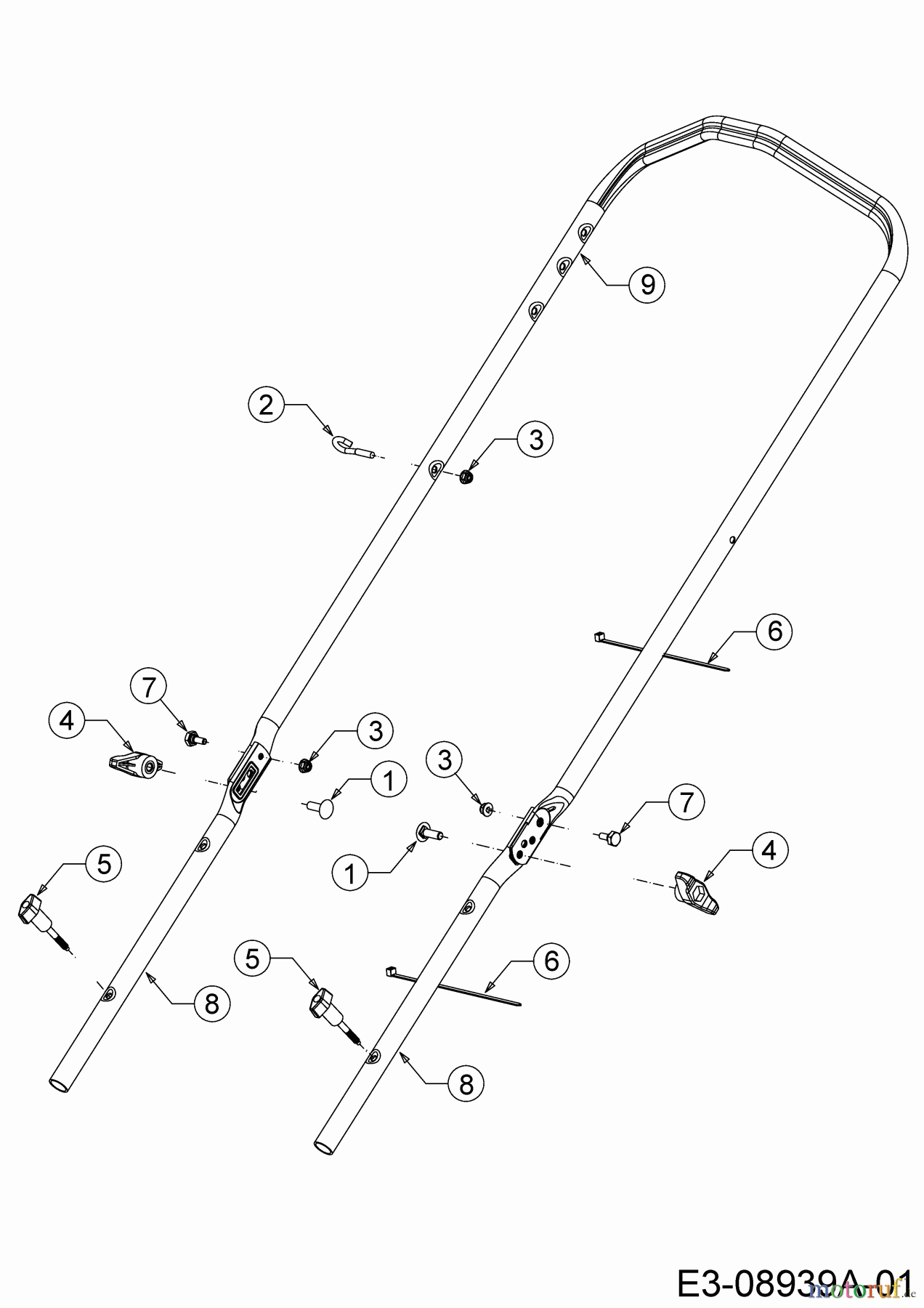 Cub Cadet Motormäher mit Antrieb CC 53 MSPO 12A-A0KC603 (2019) Holm