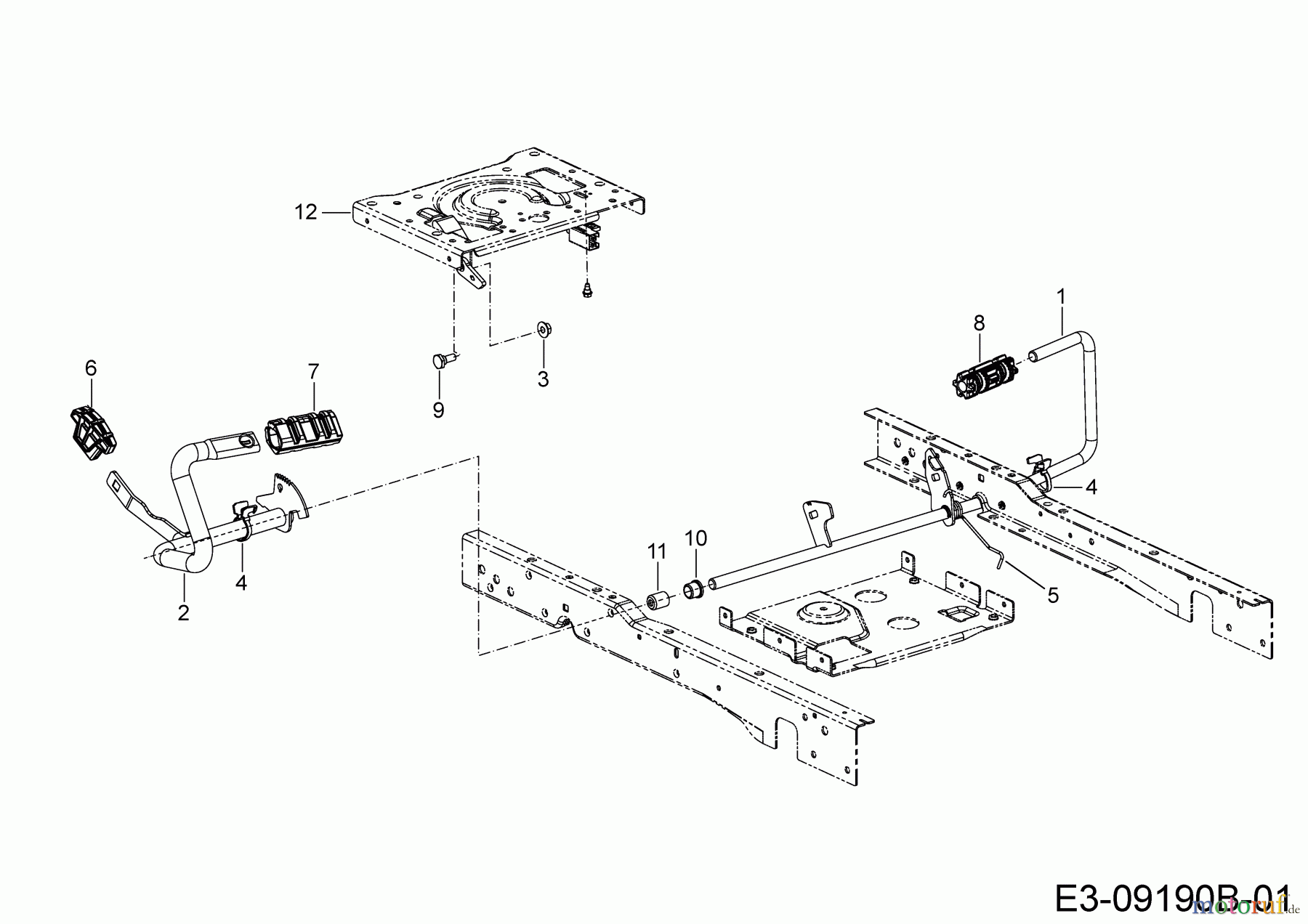 Cub Cadet Rasentraktoren XT2 PS117I 13BZA1CN603 (2020) Pedale