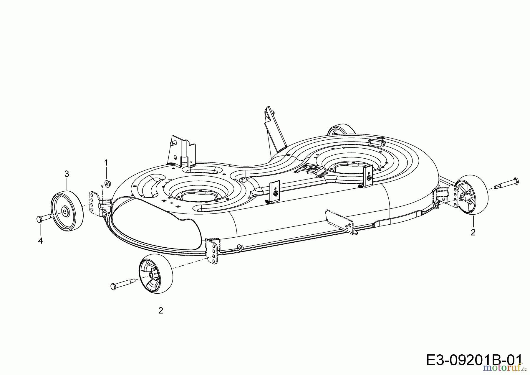 Cub Cadet Rasentraktoren XT1 OS96 13A8A1CF603 (2020) Räder Mähwerk