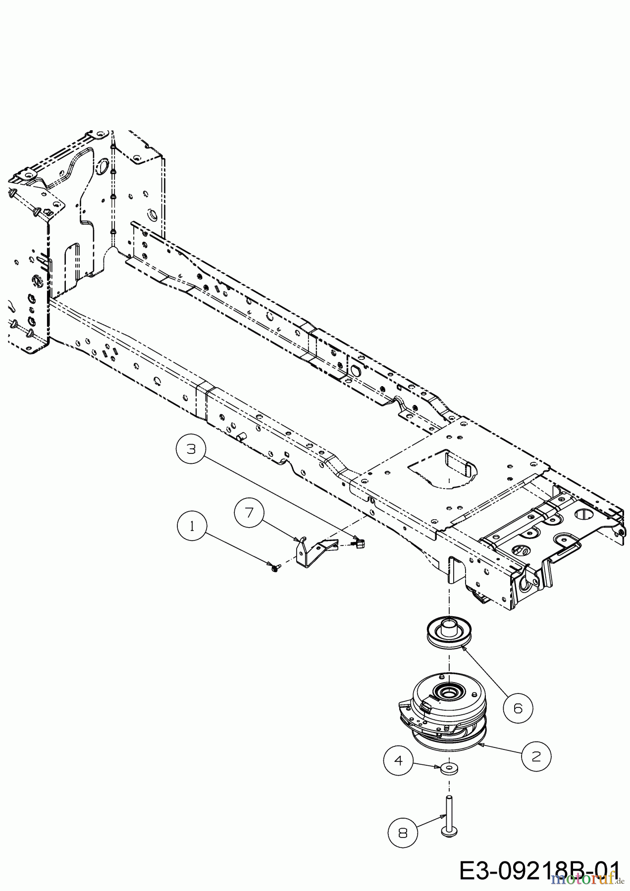 Cub Cadet Rasentraktoren XT2 PS117I 13CZA1CN603 (2020) Elektromagnetkupplung, Motorkeilriemenscheibe