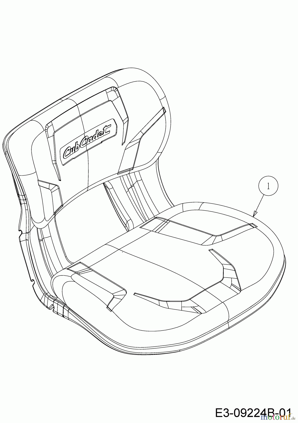 Cub Cadet Rasentraktoren XT2 PS117I 13BZA1CN603 (2020) Sitz
