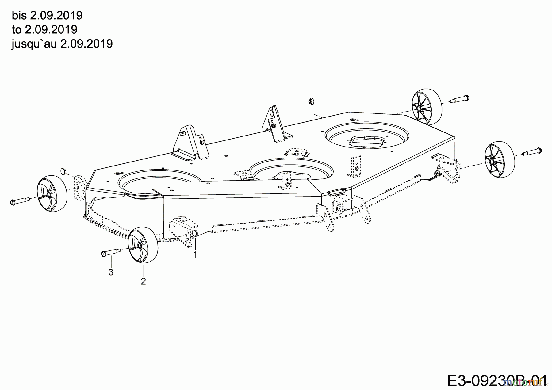 Cub Cadet Rasentraktoren XT2 PS117I 13BZA1CN603 (2020) Räder Mähwerk bis 02.09.2019